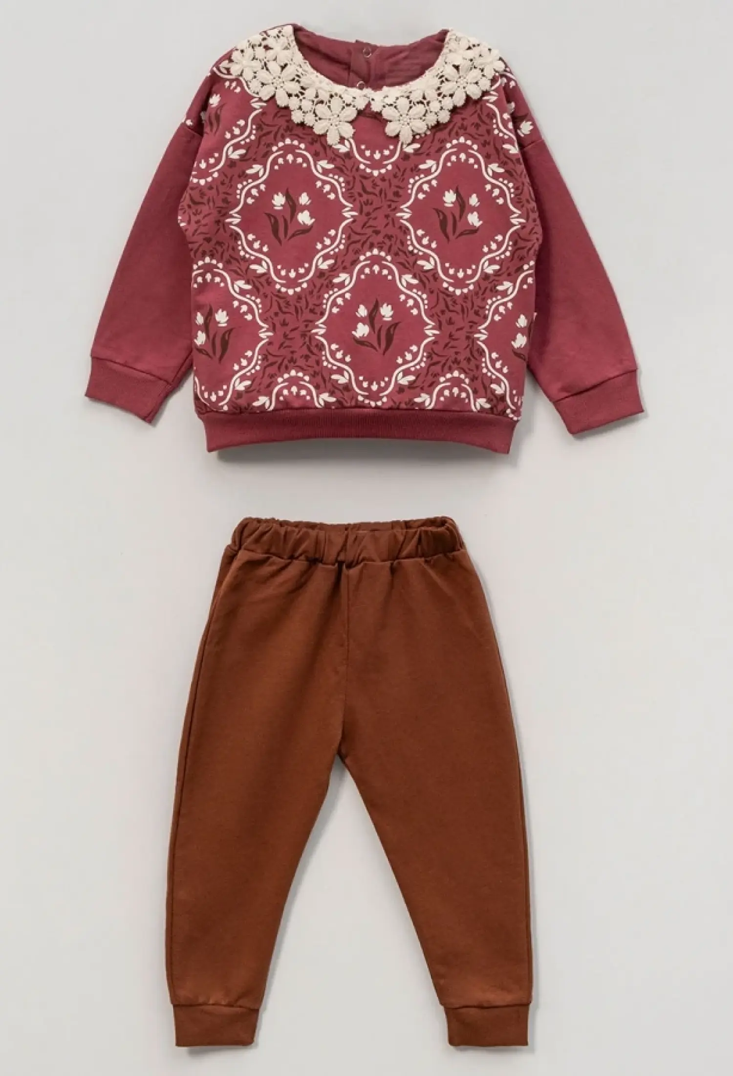 Floral Patterned Girl's Outfit