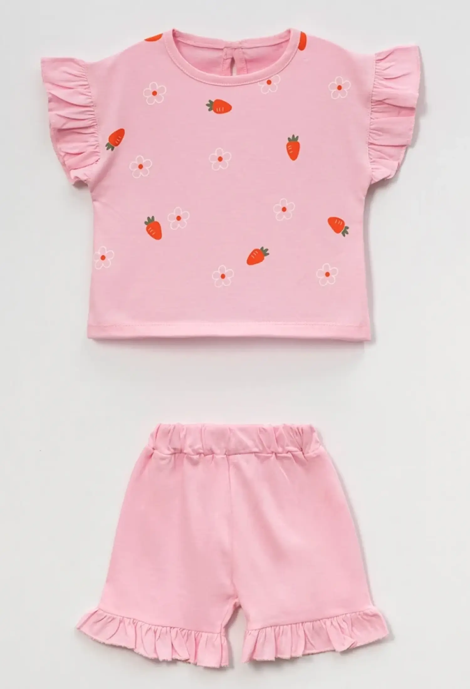 Çilek Baskılı Kız Bebe Takım - Brand: VOVİDO - Kids & Bby Clothes From Peralane Kids Turkey