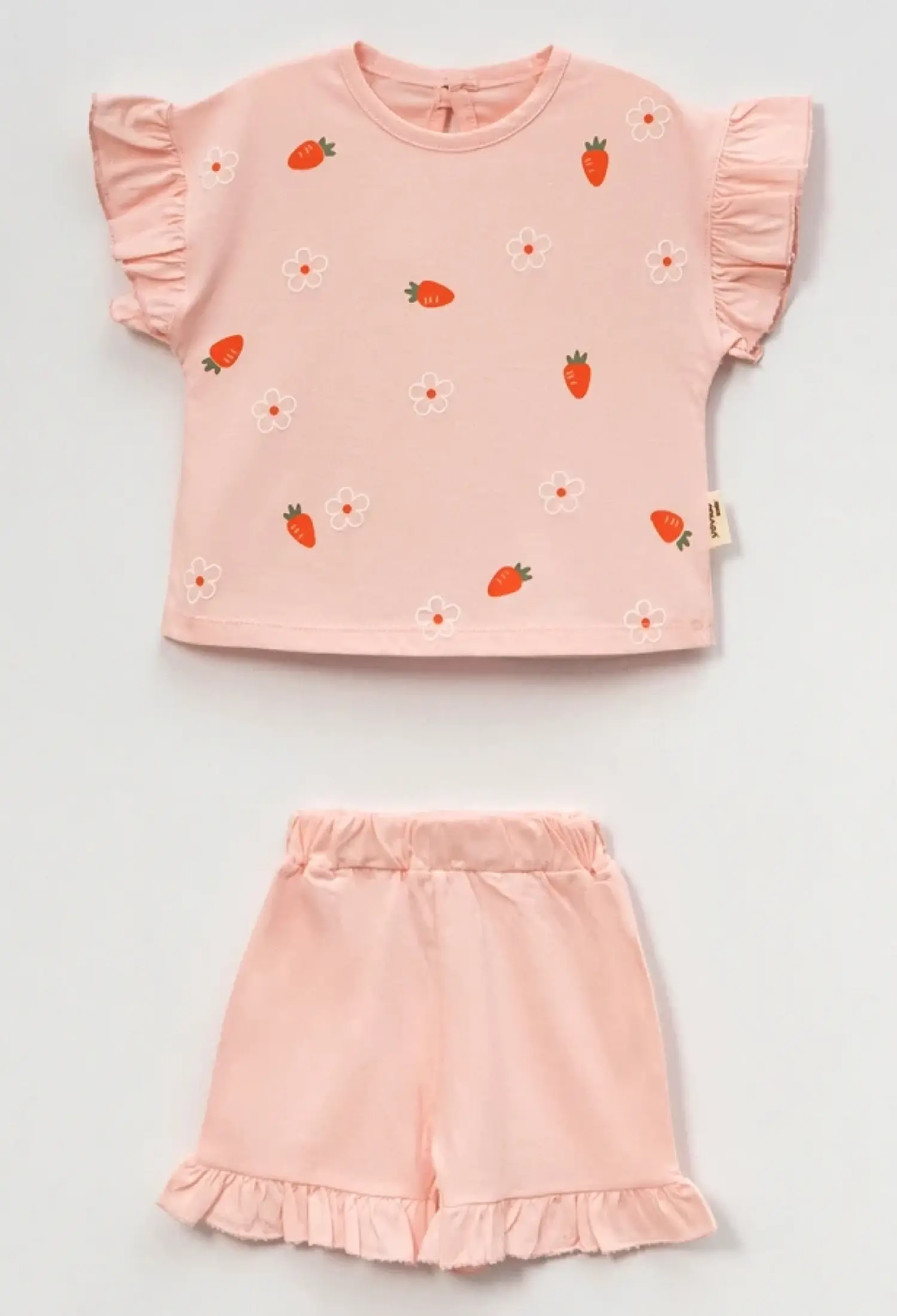 Çilek Baskılı Kız Bebe Takım - Brand: VOVİDO - Kids & Bby Clothes From Peralane Kids Turkey