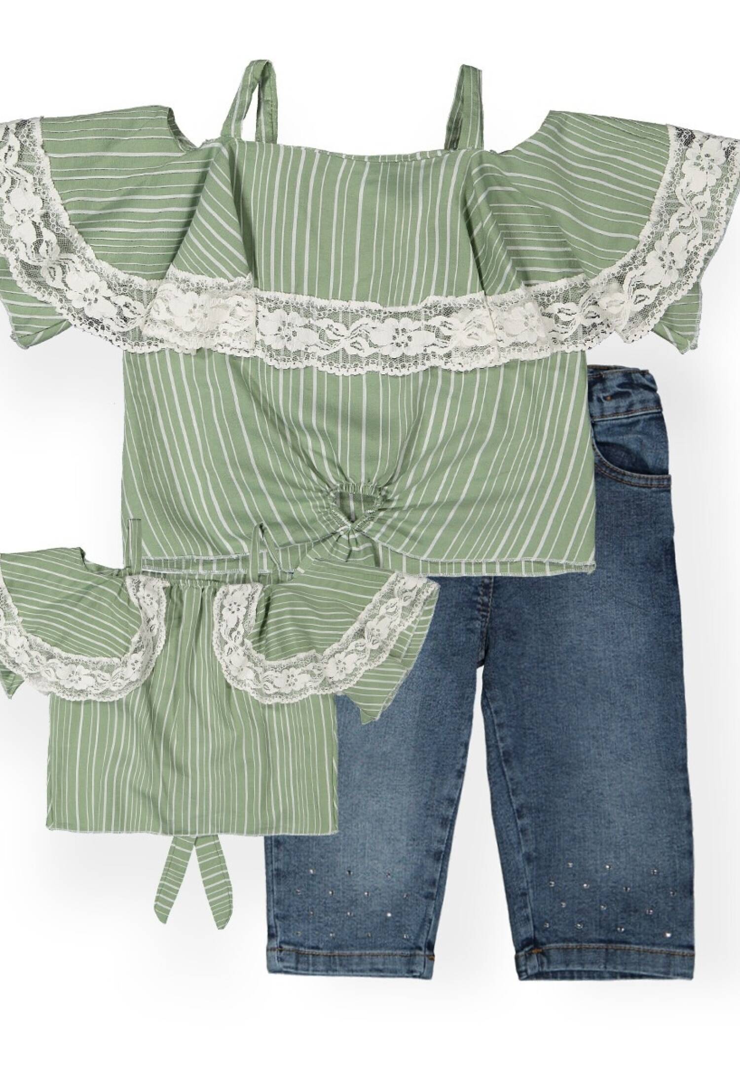 Striped Airobin Capri Set