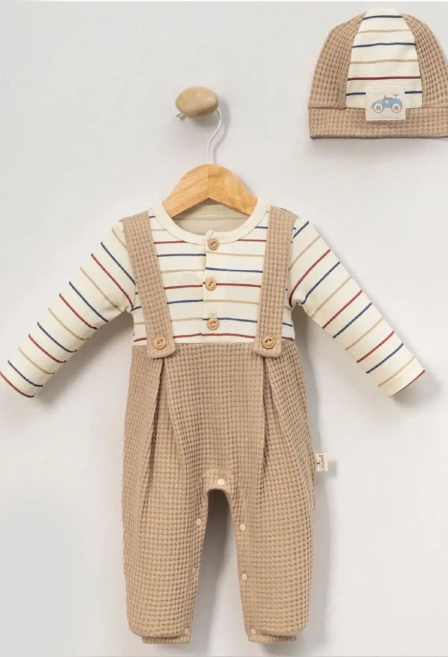 Çizgili Erkek Bebe Tulum - Brand: CAYZEN - Kids & Bby Clothes From Peralane Kids Turkey