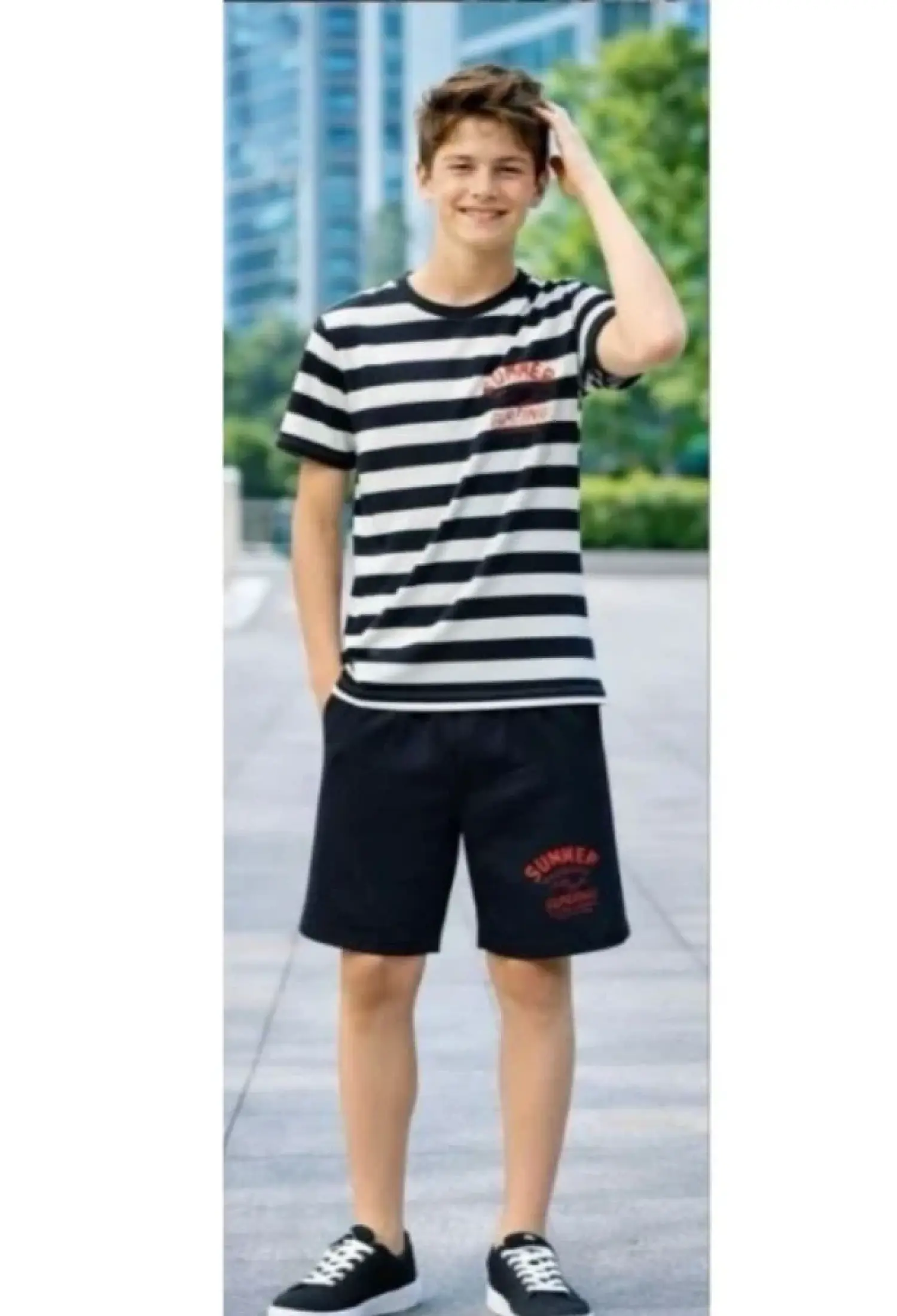 Çizgili Erkek Takım - Brand: PALM LİFE - Kids & Bby Clothes From Peralane Kids Turkey