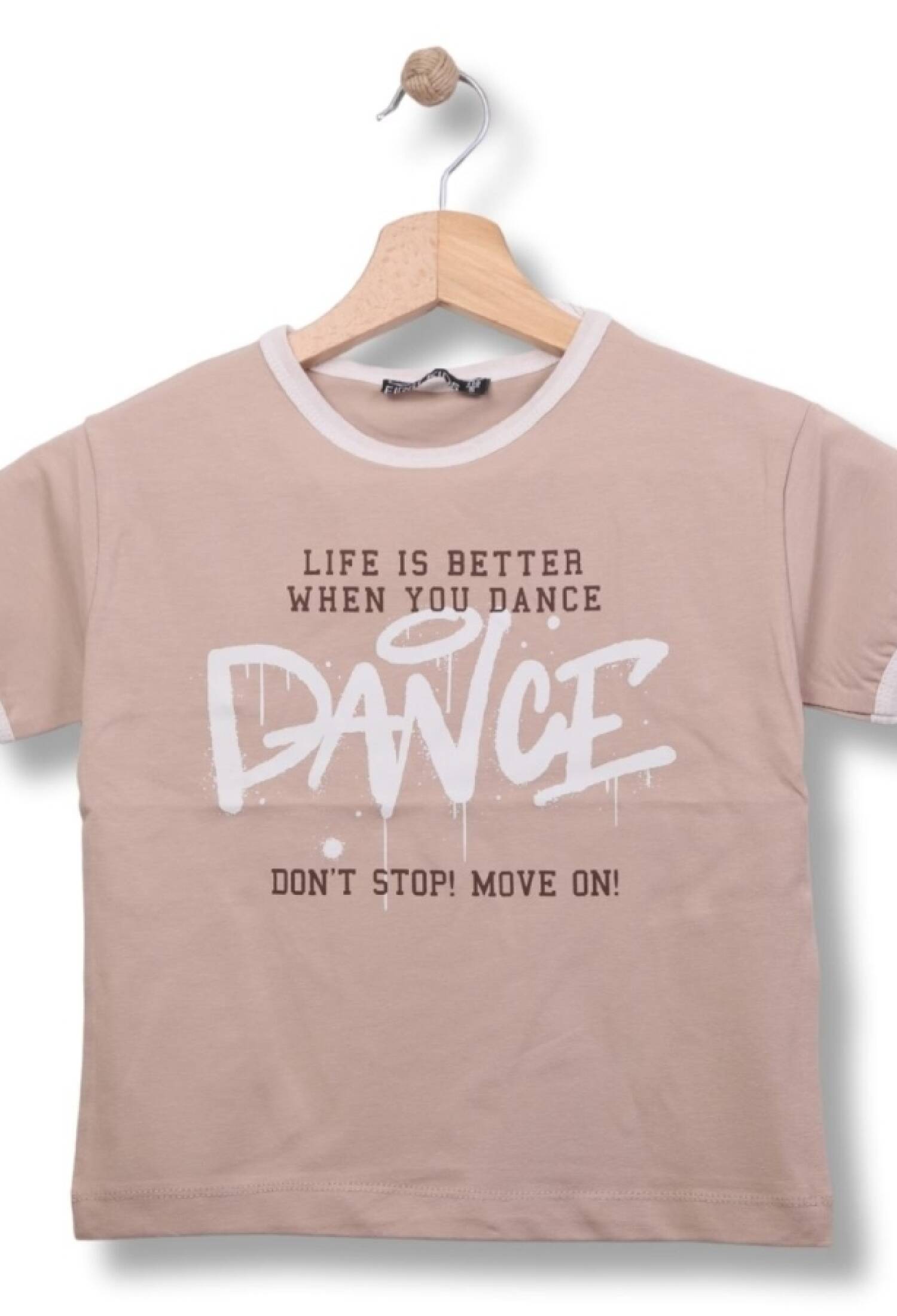 Dance Baskılı Kız Tişört - Brand: FİRST KİDS - Kids & Bby Clothes From Peralane Kids Turkey