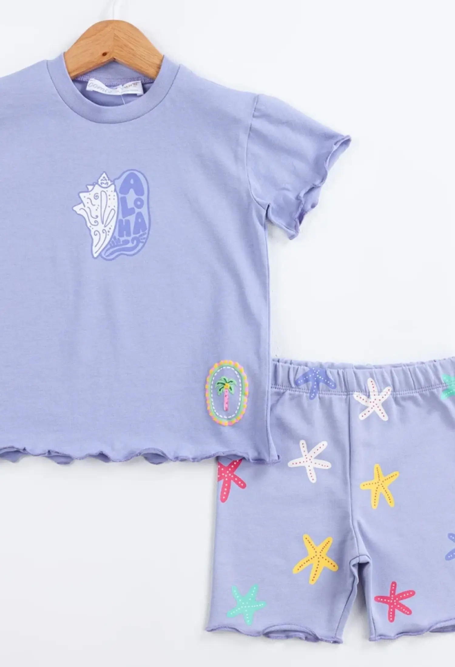 Deniz Kabuğu Baskılı Kız Bebe Takım - Brand: COMİX - Kids & Bby Clothes From Peralane Kids Turkey