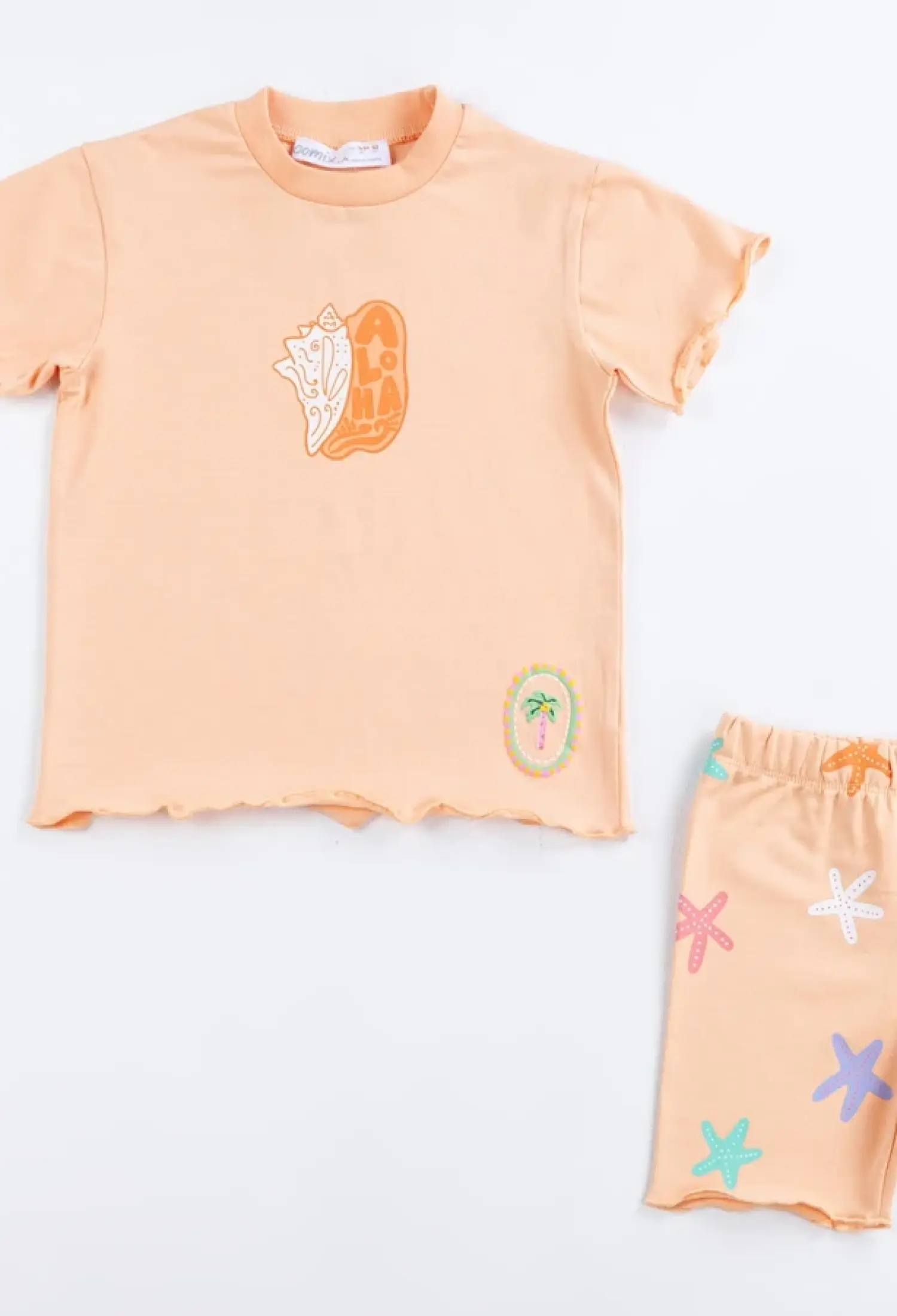 Deniz Kabuğu Baskılı Kız Bebe Takım - Brand: COMİX - Kids & Bby Clothes From Peralane Kids Turkey