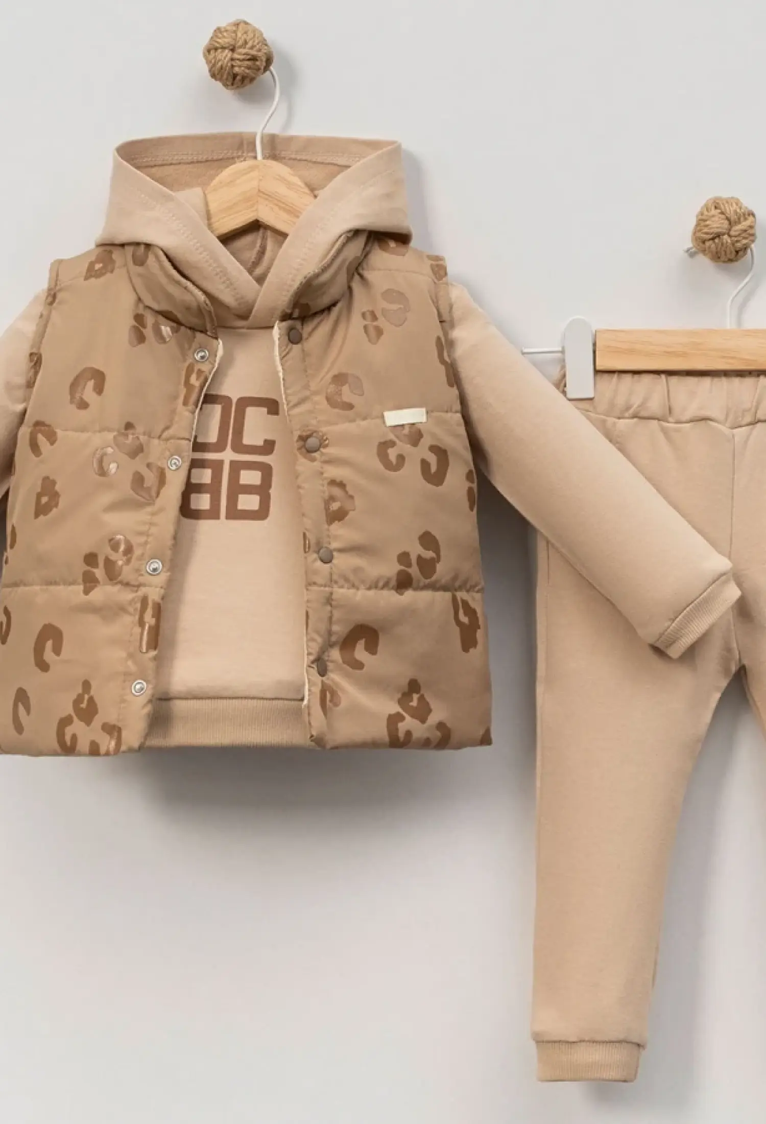 Desenli Üçlü Erkek Bebe Takım - Brand: BEBLY - Kids & Bby Clothes From Peralane Kids Turkey