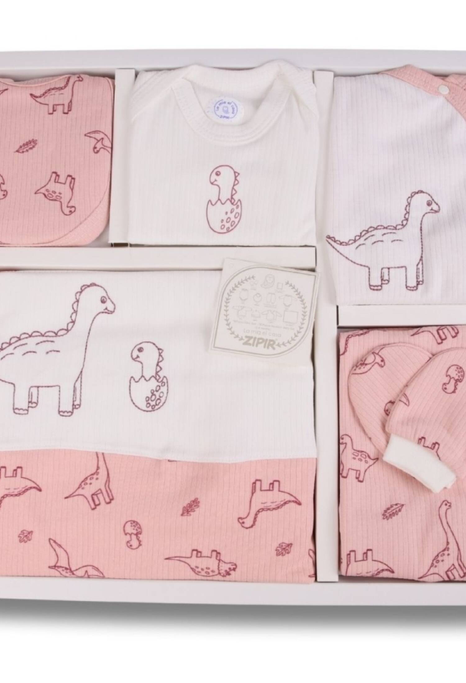 Dino Desenli Erkek Bebe Hastane Çıkışı 10lü Set - Brand: ZIPIR - Kids & Bby Clothes From Peralane Kids Turkey