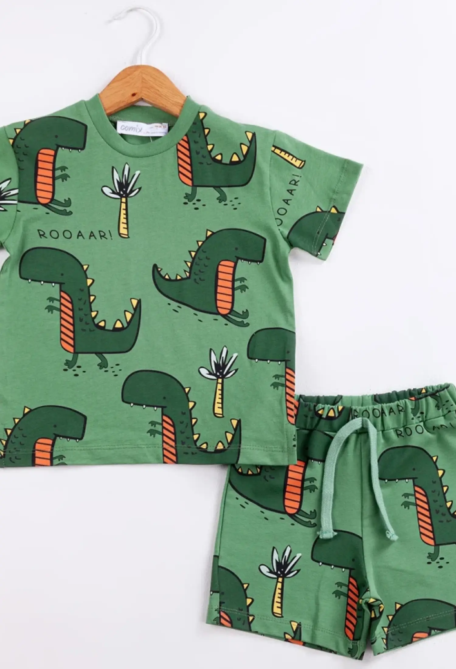 Dino Desenli Erkek Bebe Takım - Brand: COMİX - Kids & Bby Clothes From Peralane Kids Turkey