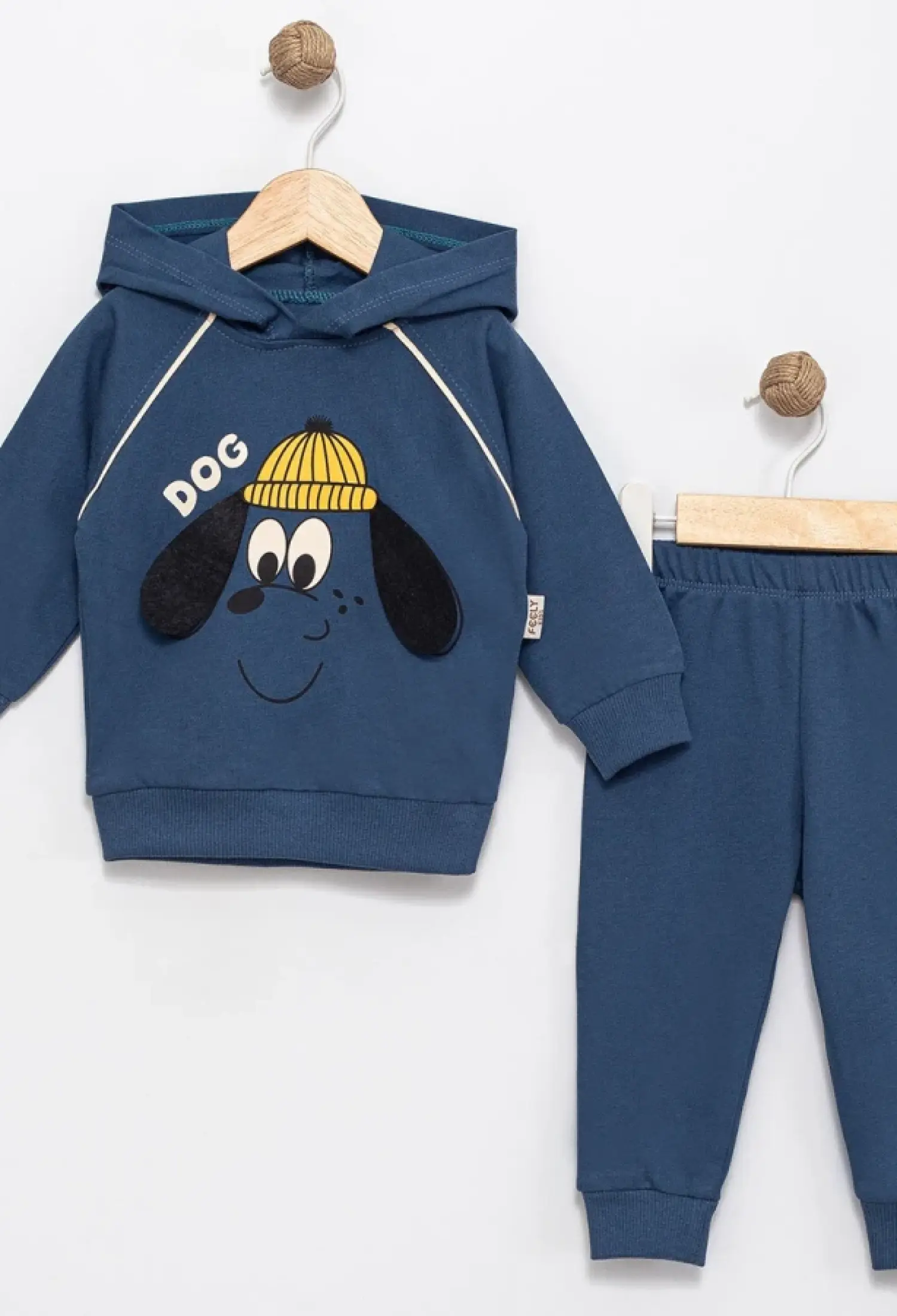 Dog Baskılı Erkek Bebe Takım - Brand: FEELY KİDS - Kids & Bby Clothes From Peralane Kids Turkey