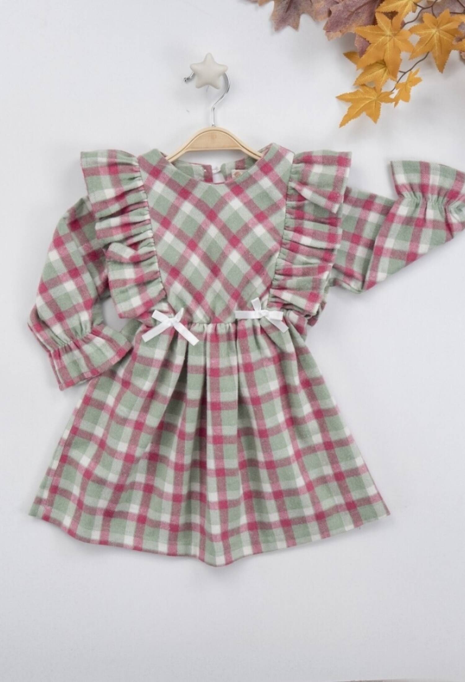 Plaid Ruffled Dress