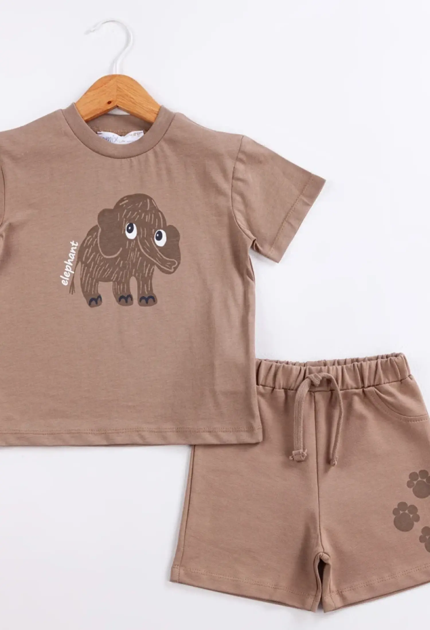 Elephant Baskılı Erkek Bebe Takım - Brand: COMİX - Kids & Bby Clothes From Peralane Kids Turkey