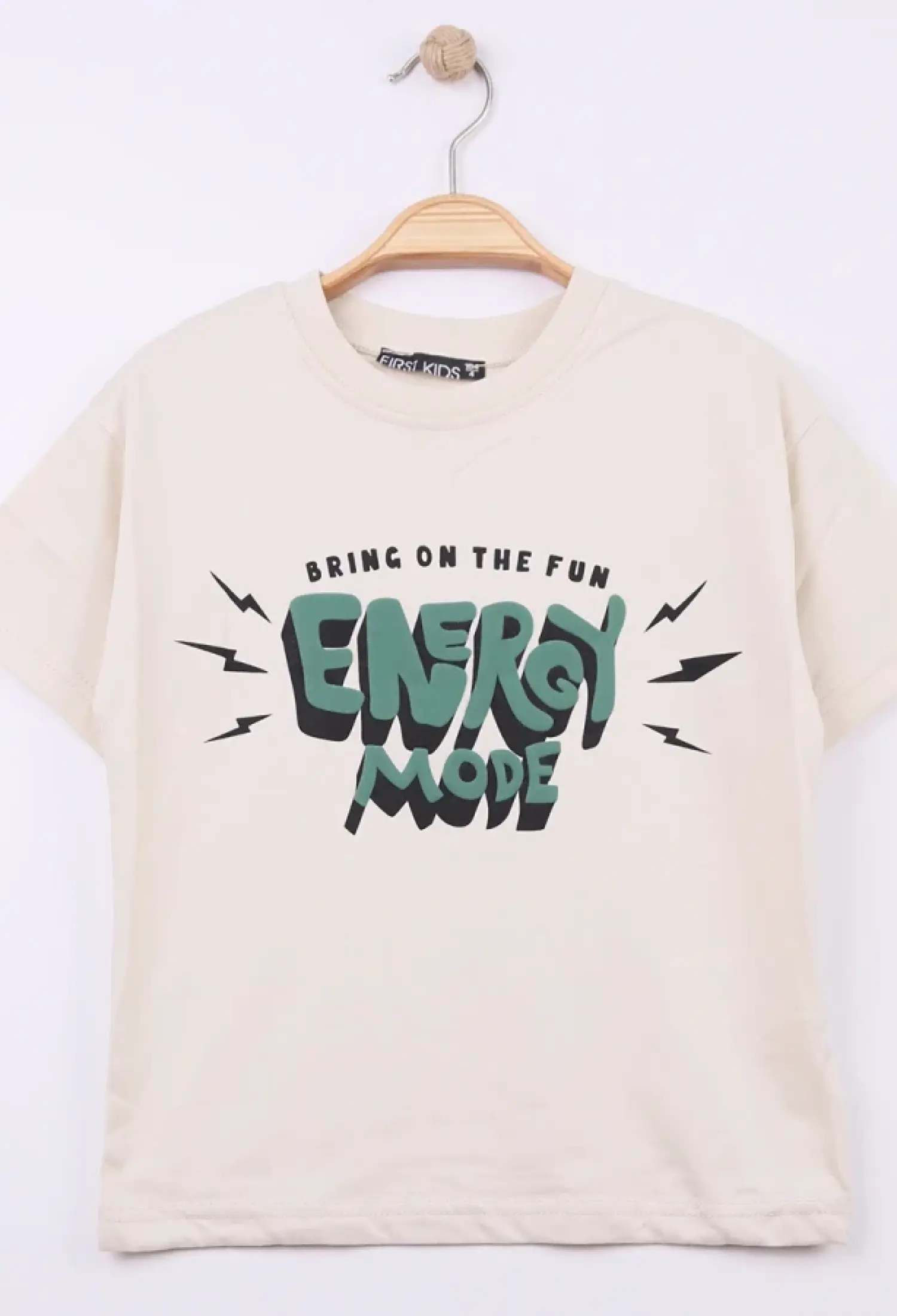 Energy Baskılı Erkek Tişört - Brand: FİRST KİDS - Kids & Bby Clothes From Peralane Kids Turkey