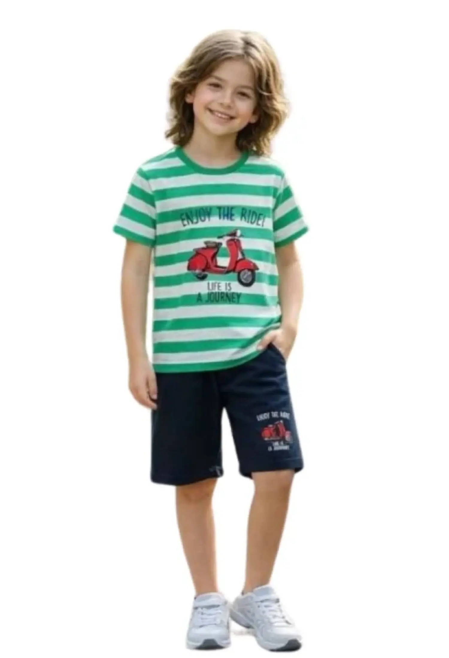 Enjoy The Ride Baskılı Erkek Takım - Brand: PALM LİFE - Kids & Bby Clothes From Peralane Kids Turkey