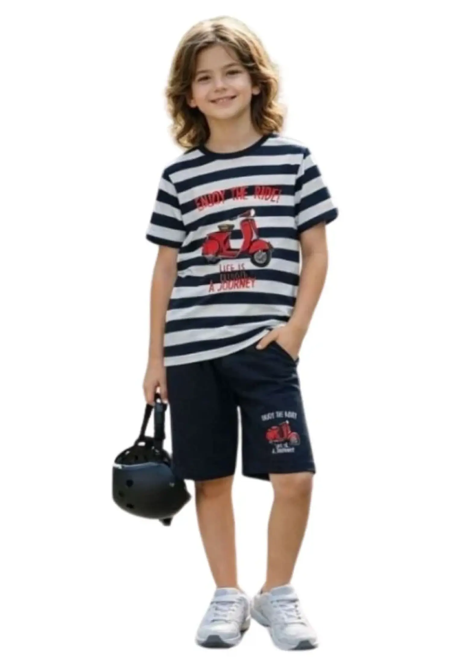 Enjoy The Ride Baskılı Erkek Takım - Brand: PALM LİFE - Kids & Bby Clothes From Peralane Kids Turkey