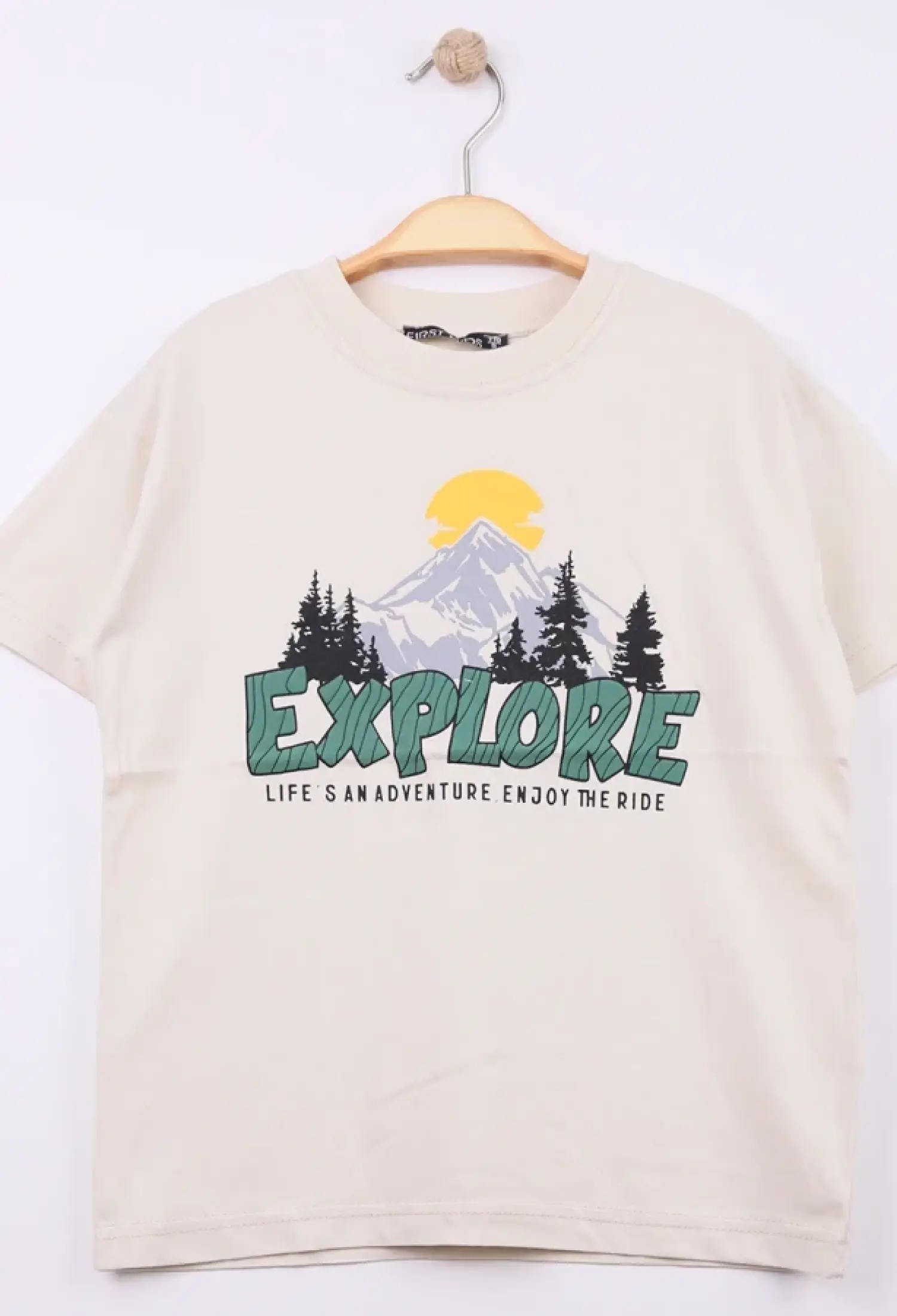 Explore Baskılı Erkek Tişört - Brand: FİRST KİDS - Kids & Bby Clothes From Peralane Kids Turkey