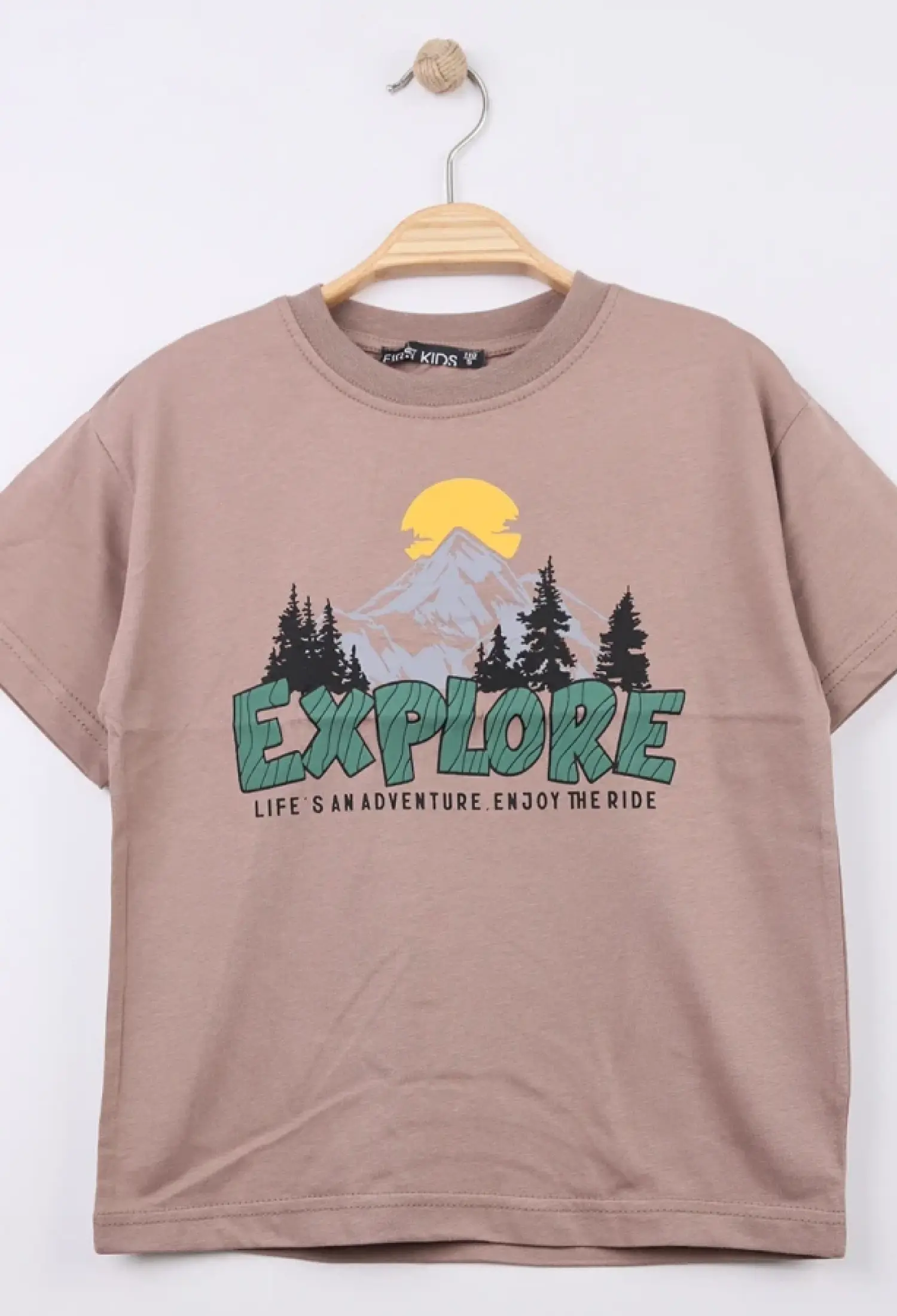 Explore Baskılı Erkek Tişört - Brand: FİRST KİDS - Kids & Bby Clothes From Peralane Kids Turkey