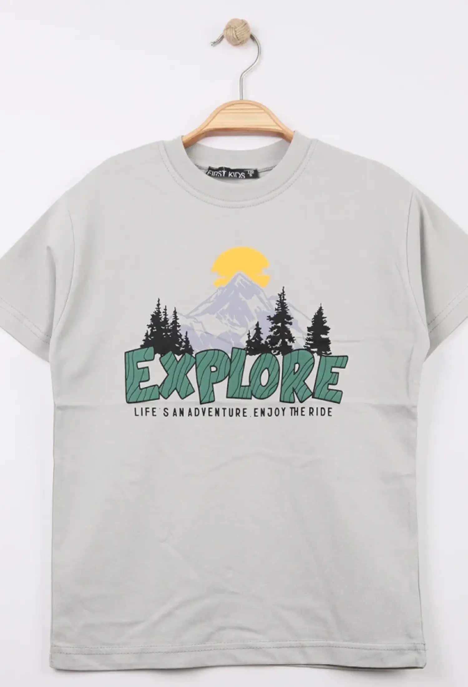 Explore Baskılı Erkek Tişört - Brand: FİRST KİDS - Kids & Bby Clothes From Peralane Kids Turkey