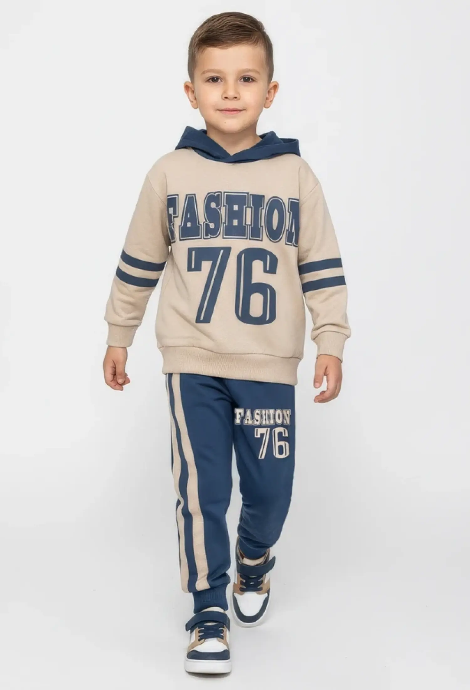 Fashion Baskılı Kapşonlu Erkek Takım - Brand: FEELY KİDS - Kids & Bby Clothes From Peralane Kids Turkey