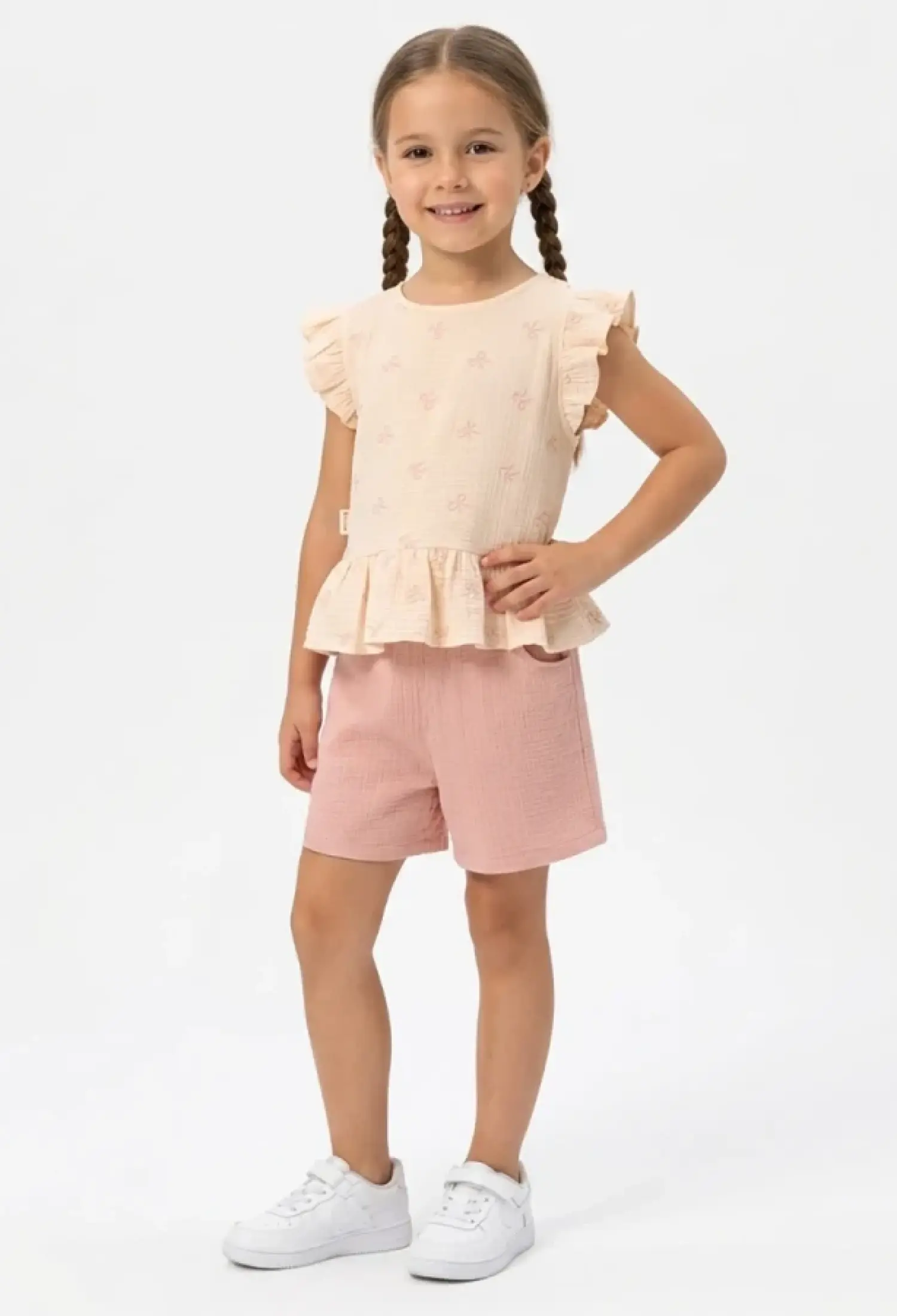 Fiyonk Desenli Kız Takım - Brand: VOVİDO - Kids & Bby Clothes From Peralane Kids Turkey