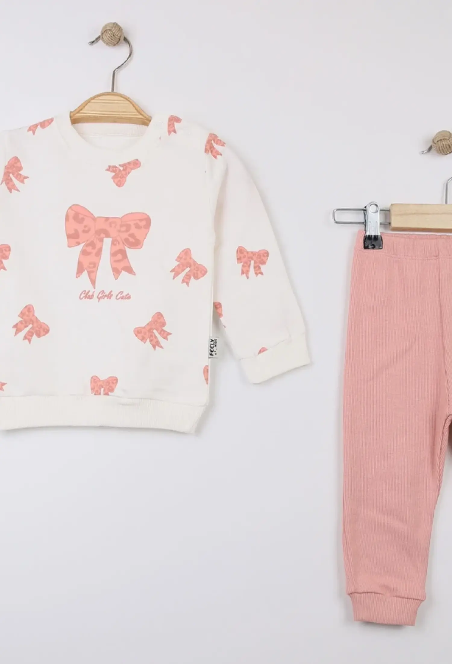 Fiyonk Desenli Kız Takım - Brand: FEELY KİDS - Kids & Bby Clothes From Peralane Kids Turkey