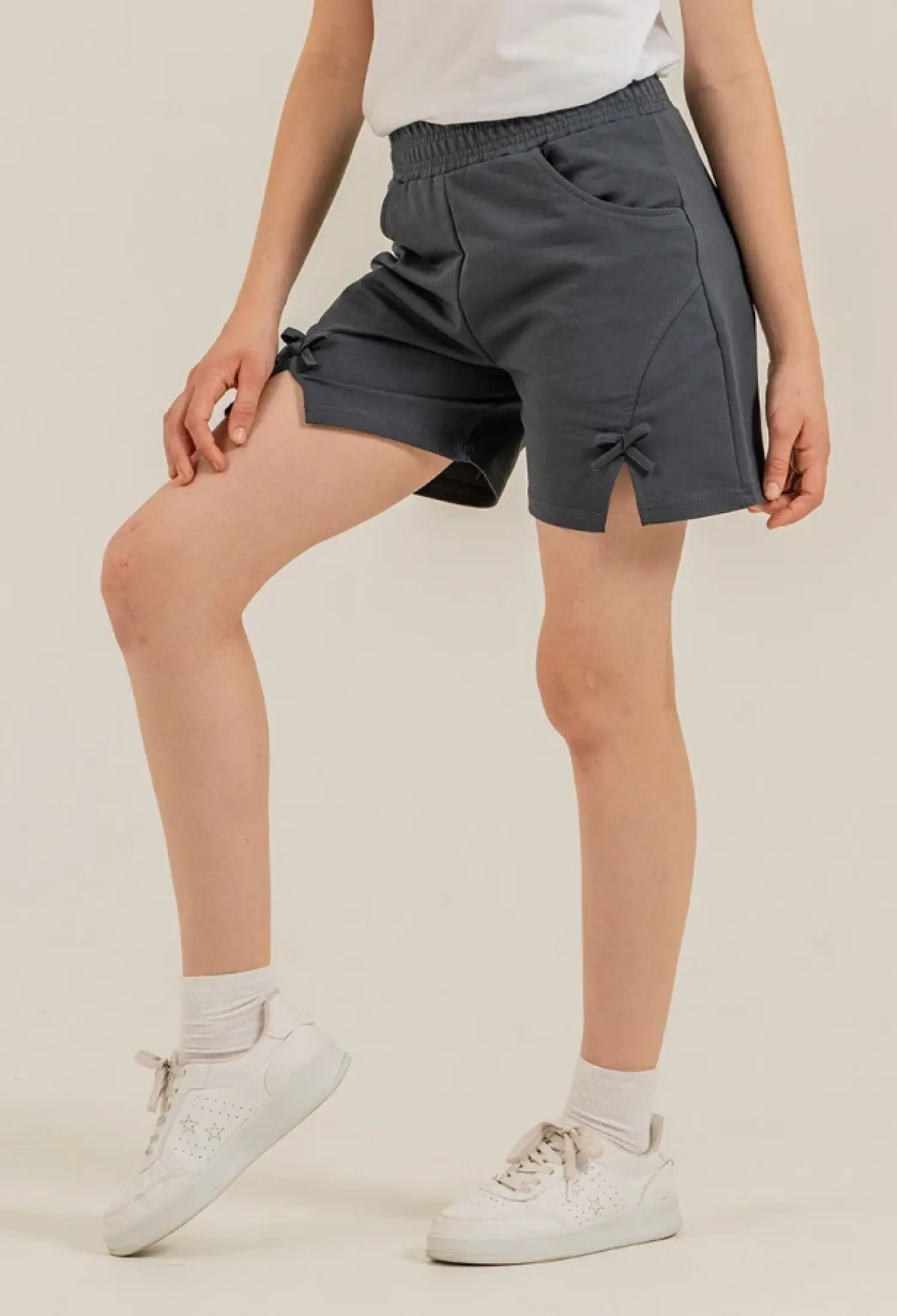 Girls' Shorts with Bow Detail