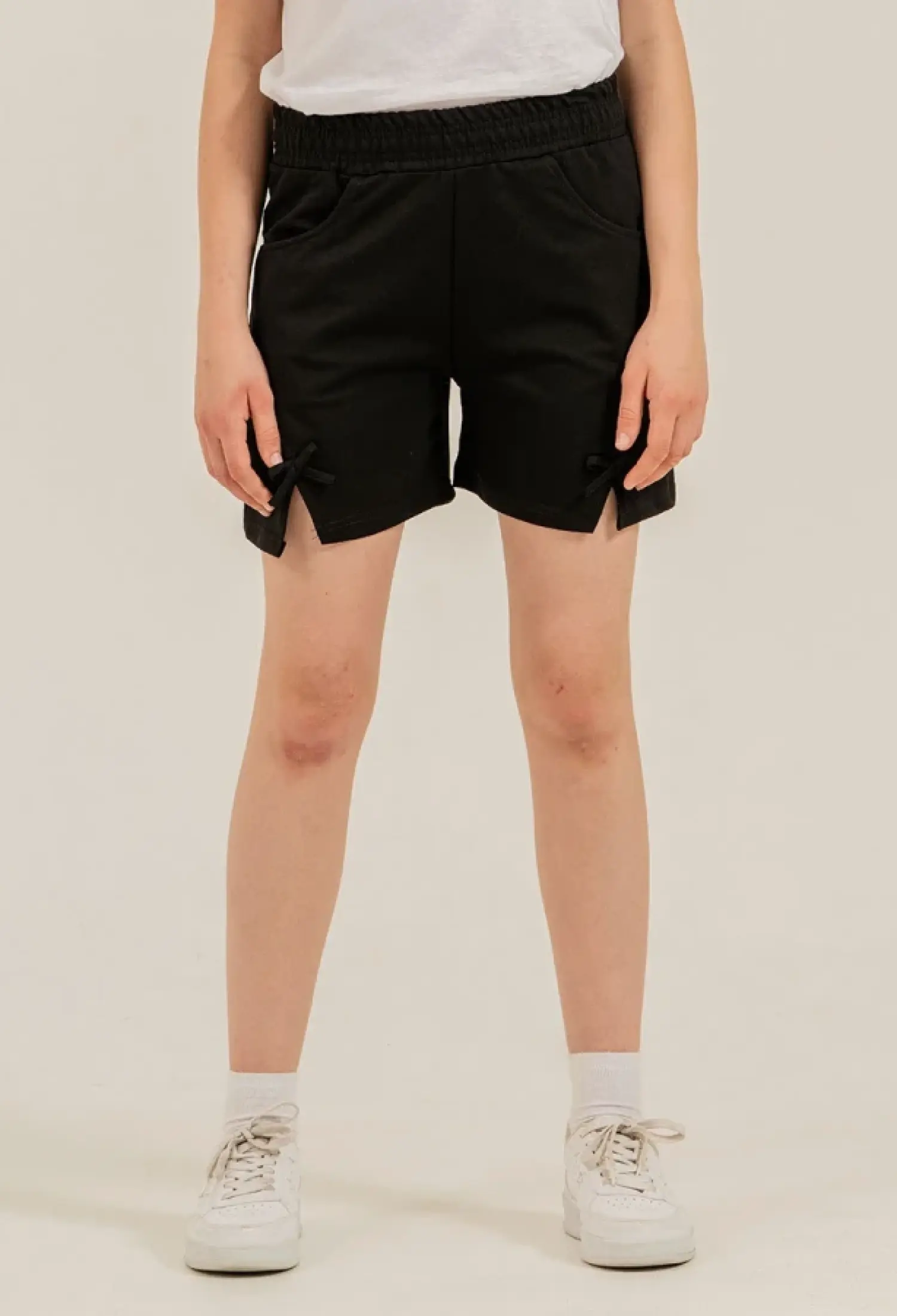 Girls' Shorts with Bow Detail