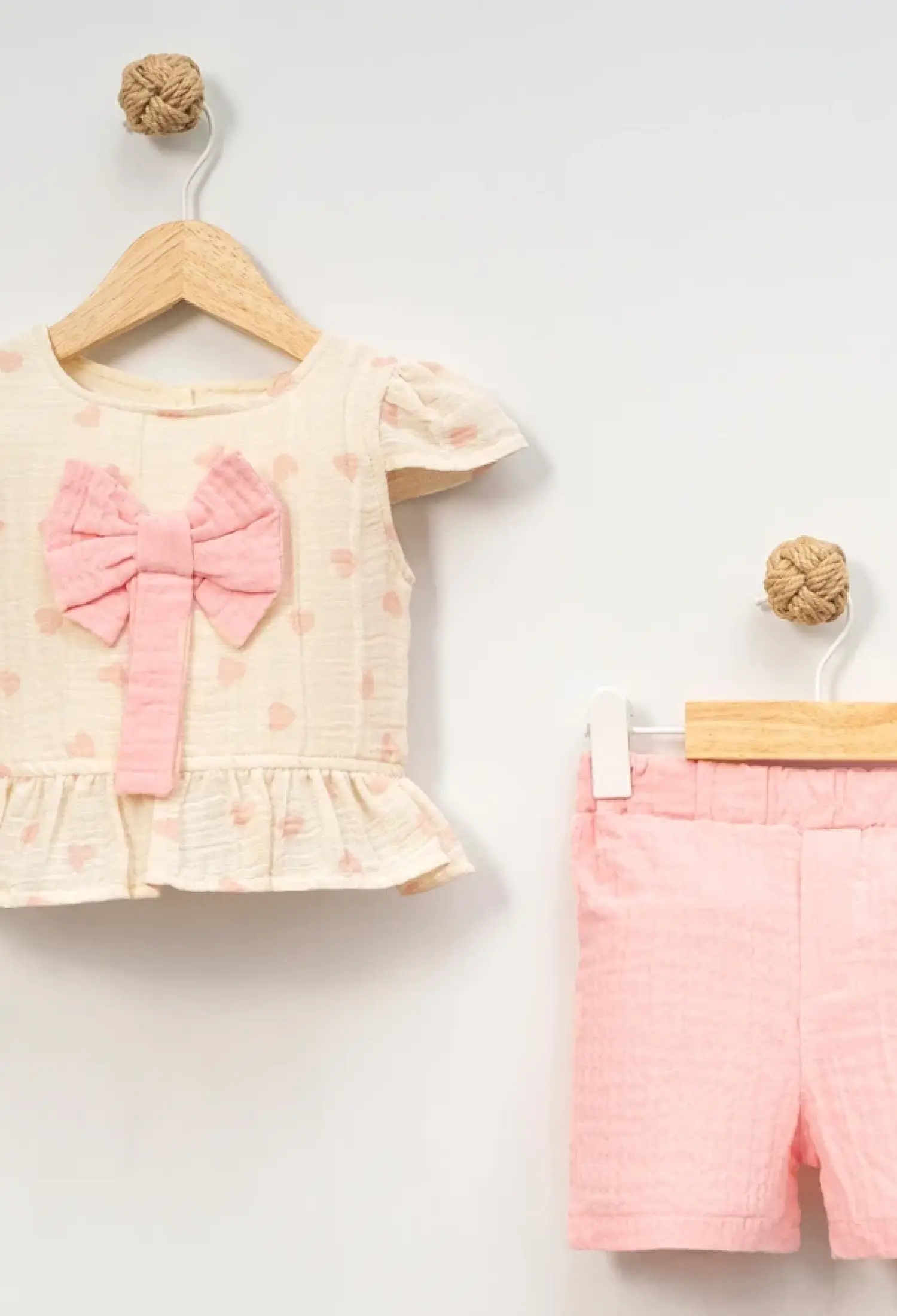 Fiyonk Nakışlı Kız Bebe Takım - Brand: EYMUS - Kids & Bby Clothes From Peralane Kids Turkey