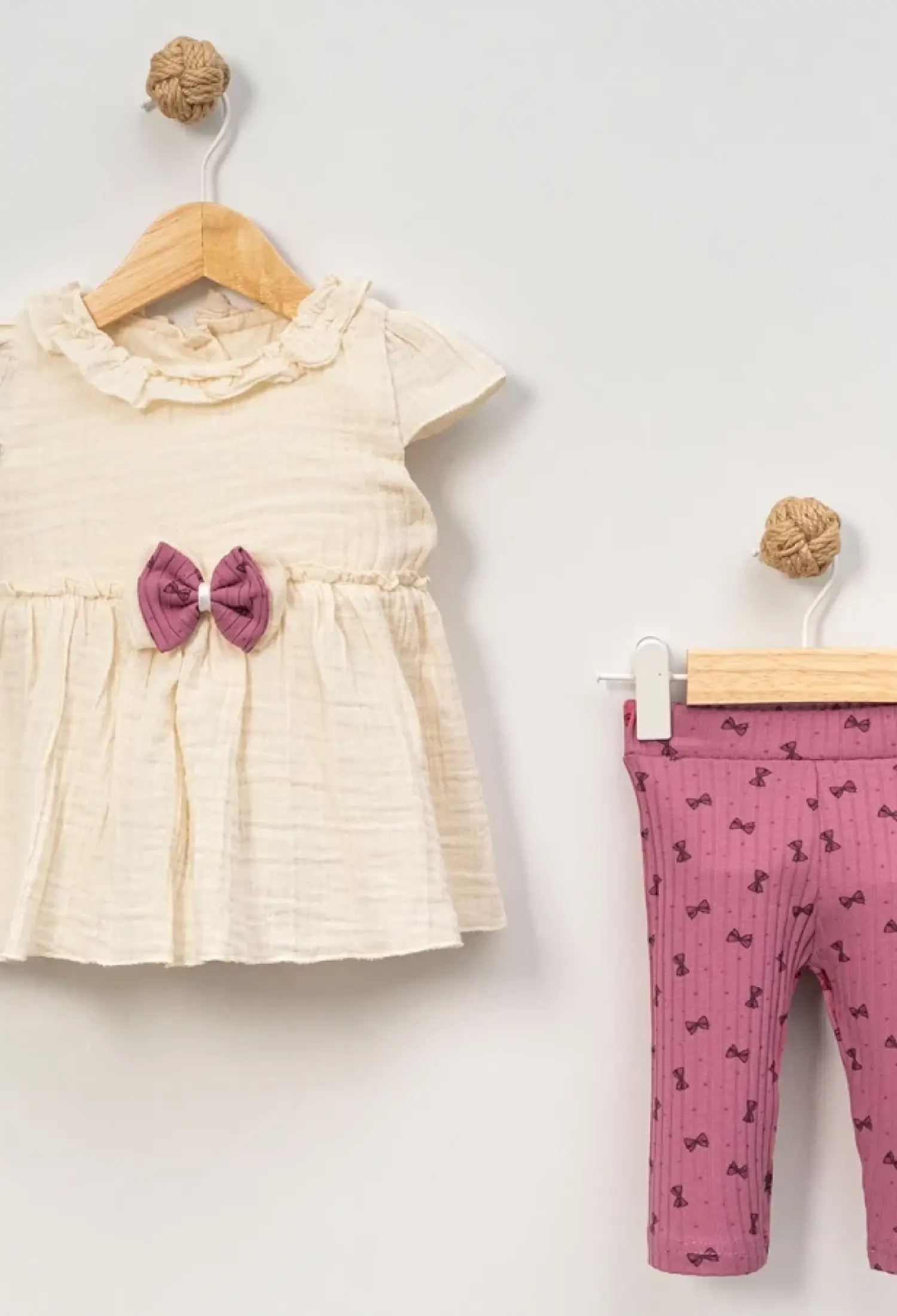 Fiyonk Nakışlı Kız Bebe Takım - Brand: EYMUS - Kids & Bby Clothes From Peralane Kids Turkey