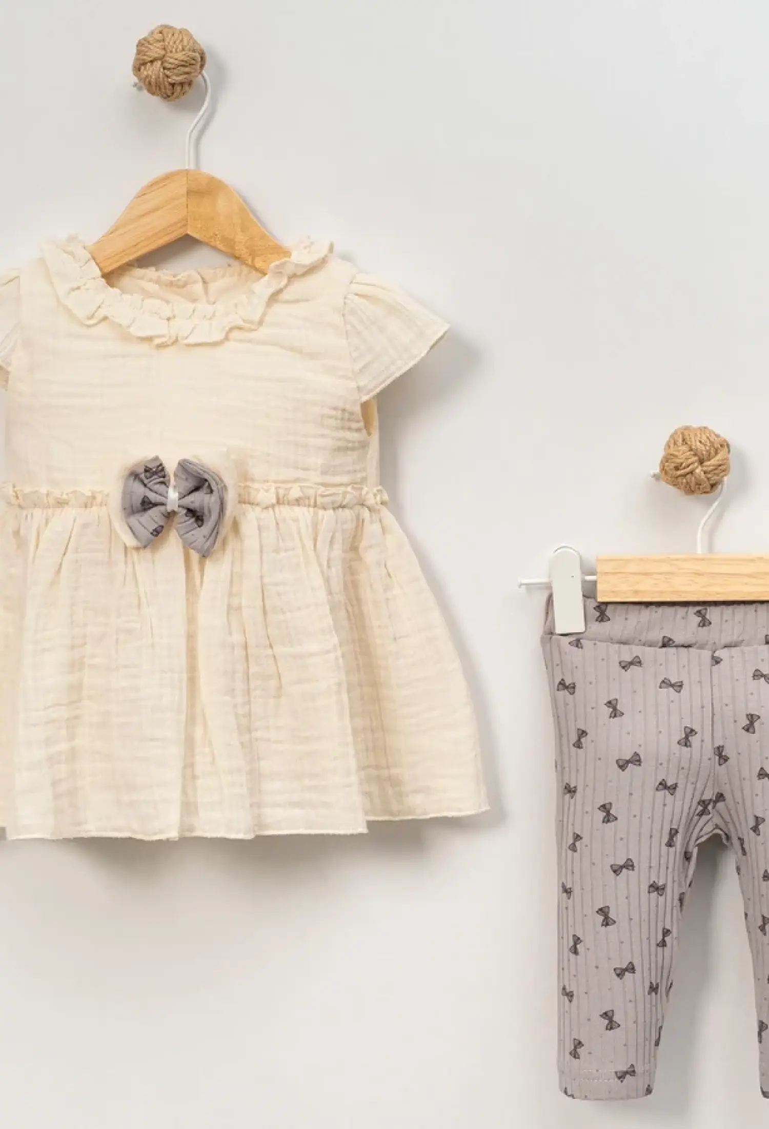 Fiyonk Nakışlı Kız Bebe Takım - Brand: EYMUS - Kids & Bby Clothes From Peralane Kids Turkey