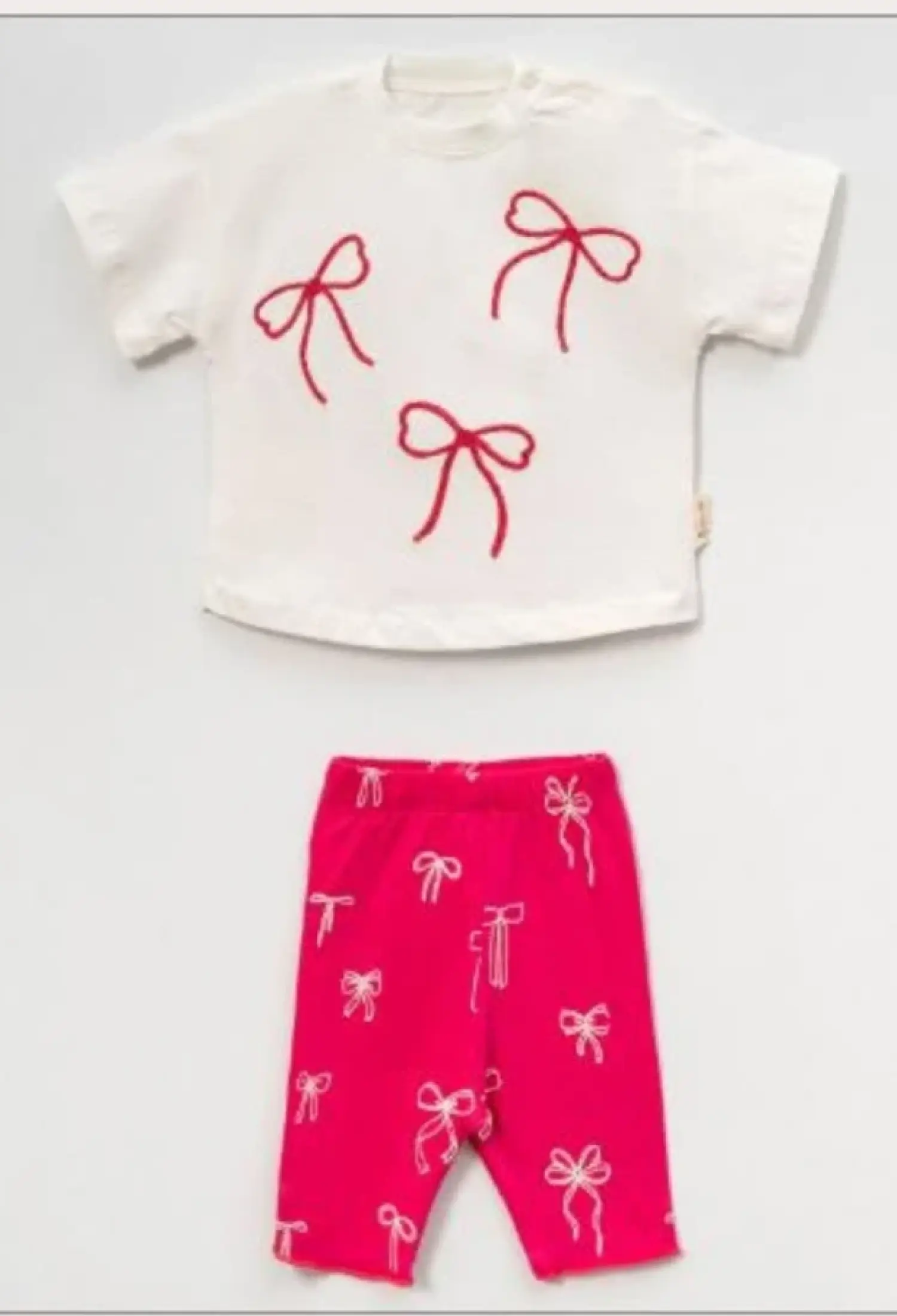 Fiyonk Nakışlı Kız Bebe Takım - Brand: VOVİDO - Kids & Bby Clothes From Peralane Kids Turkey