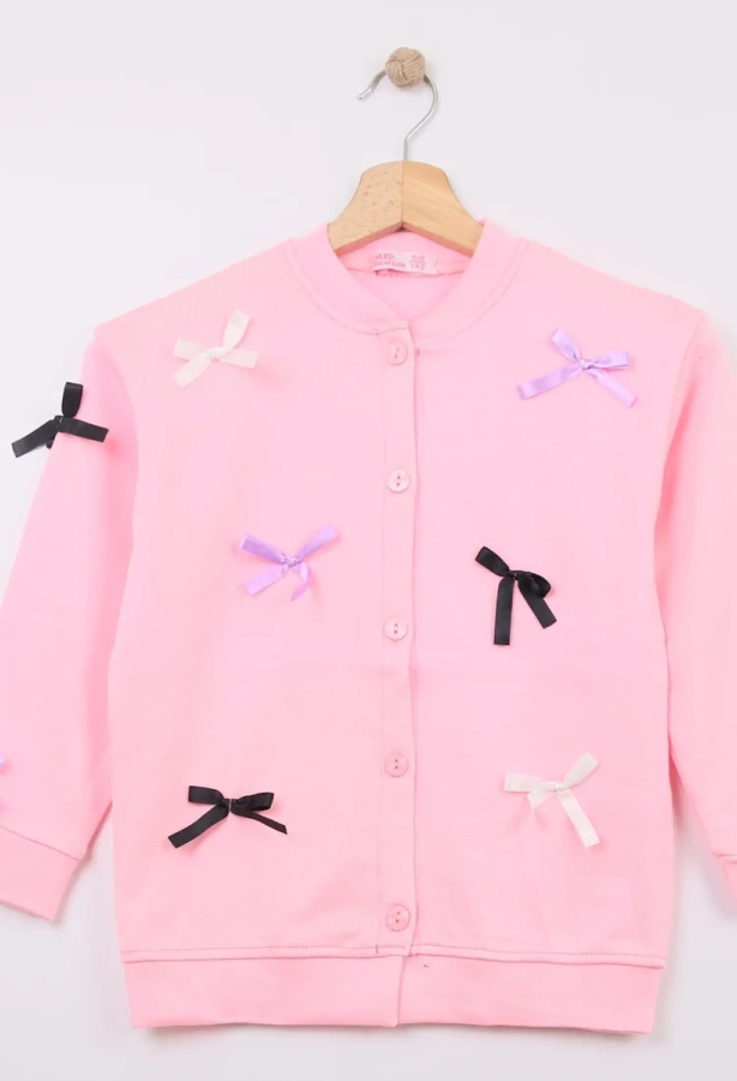 Fiyonk Nakışlı Triko Kız Hırka - Brand: CMK - Kids & Bby Clothes From Peralane Kids Turkey