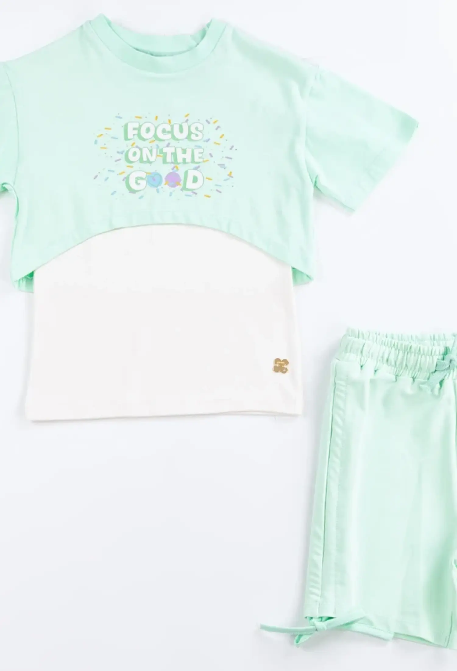 Focus Print Bodysuit Girl Set