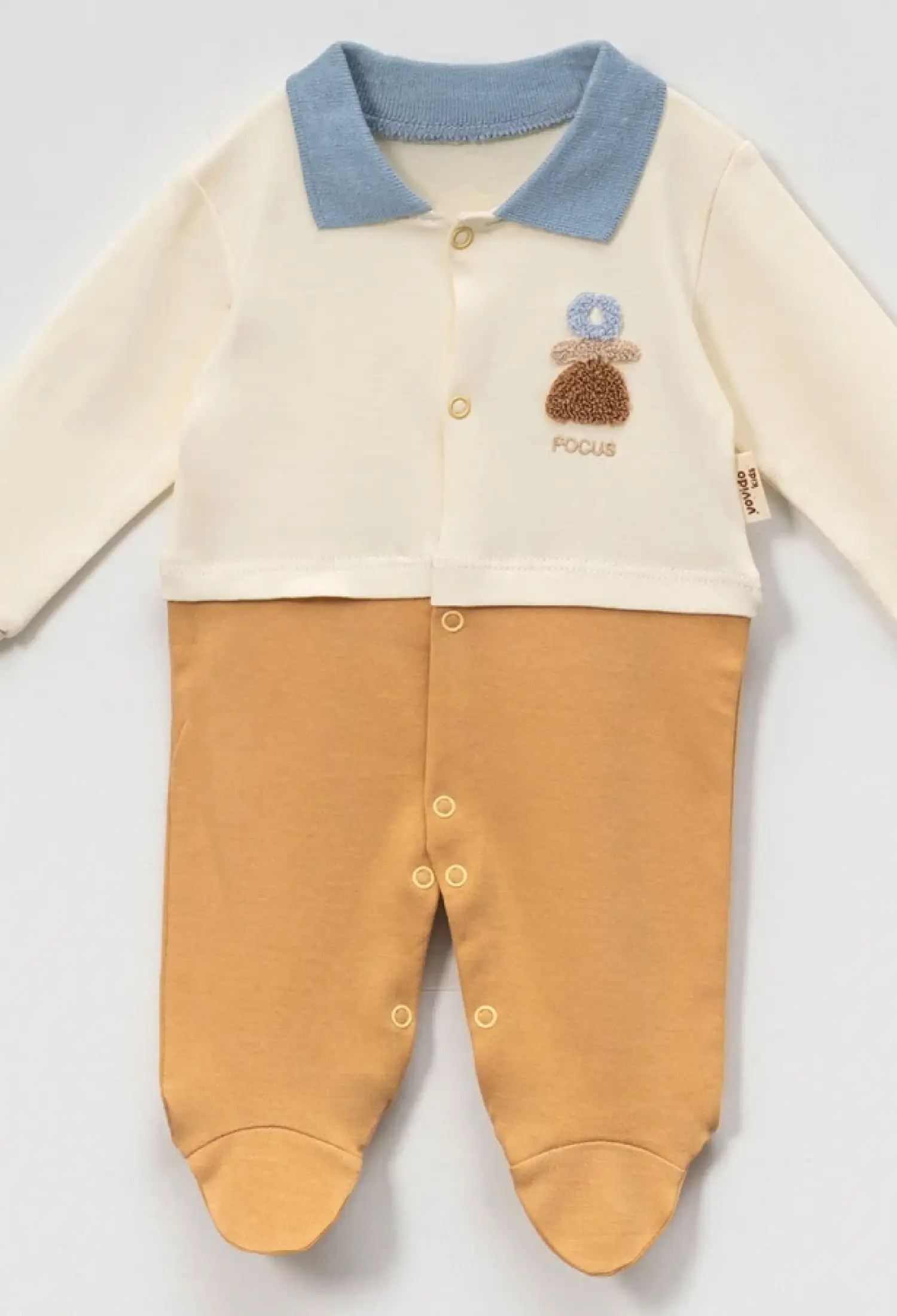 Focus Baskılı Erkek Bebe Tulum - Brand: VOVİDO - Kids & Bby Clothes From Peralane Kids Turkey