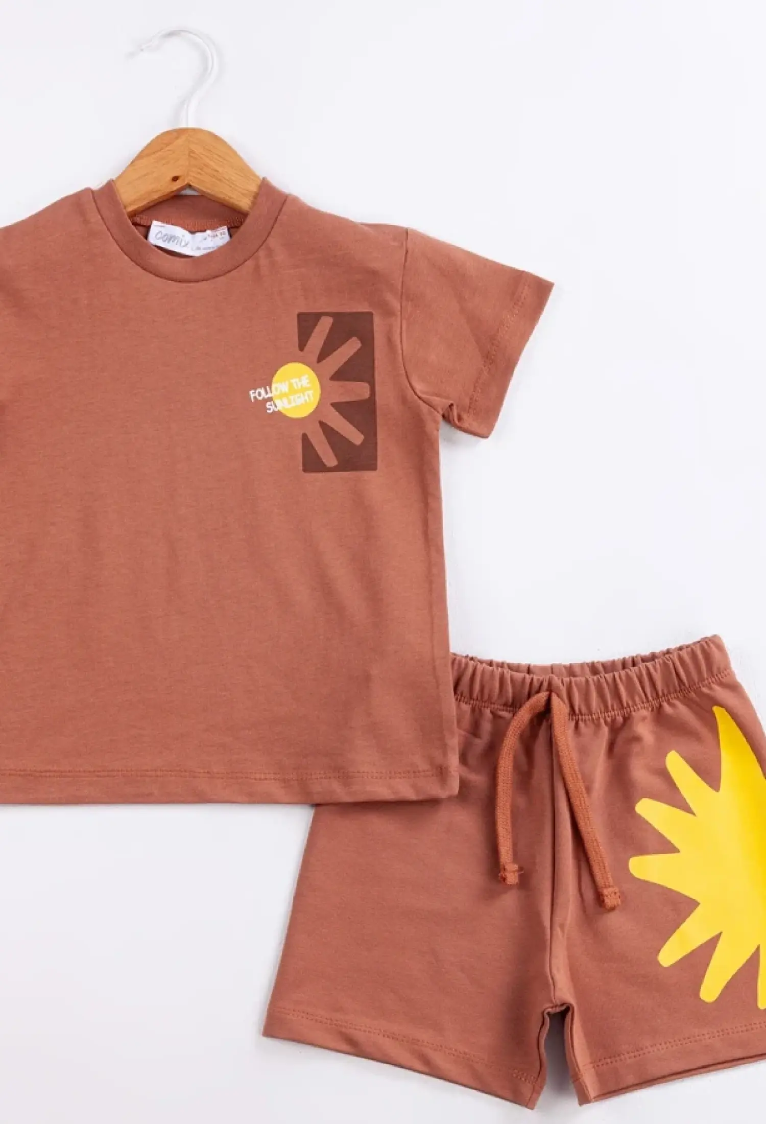 Follow The Sunlight Baskılı Erkek Bebe Takım - Brand: COMİX - Kids & Bby Clothes From Peralane Kids Turkey