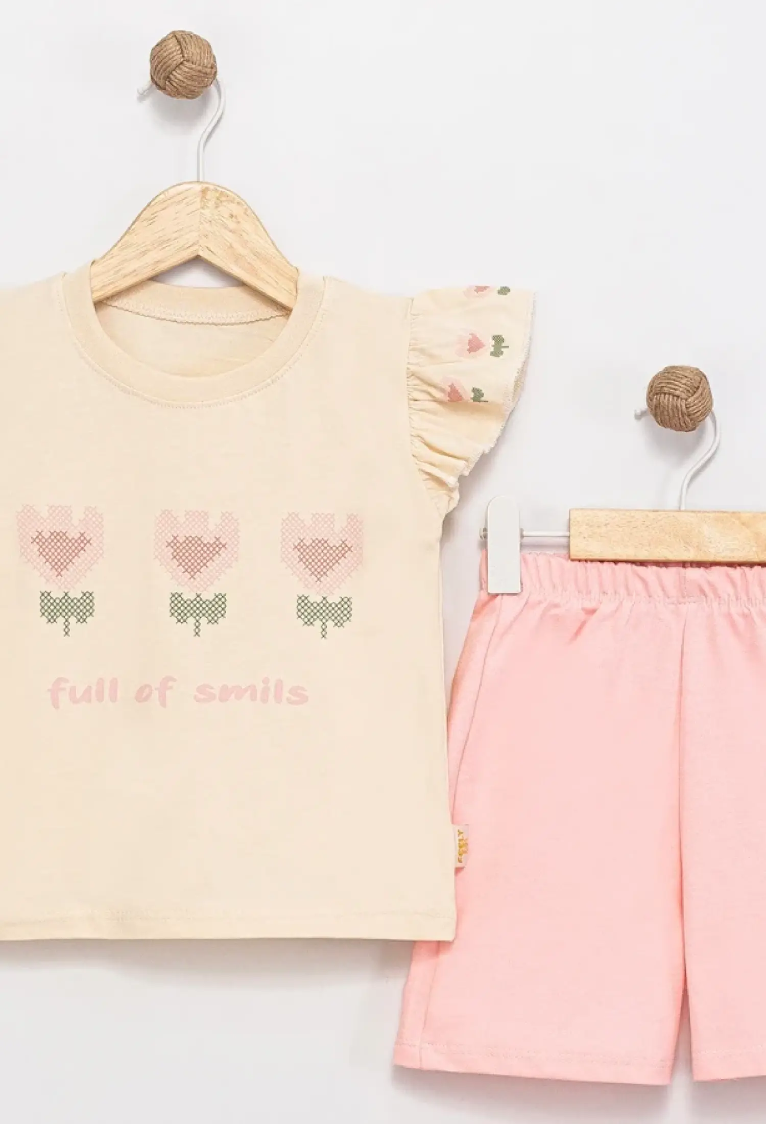 Full Of Smils Baskılı Kız Takım - Brand: FEELY KİDS - Kids & Bby Clothes From Peralane Kids Turkey