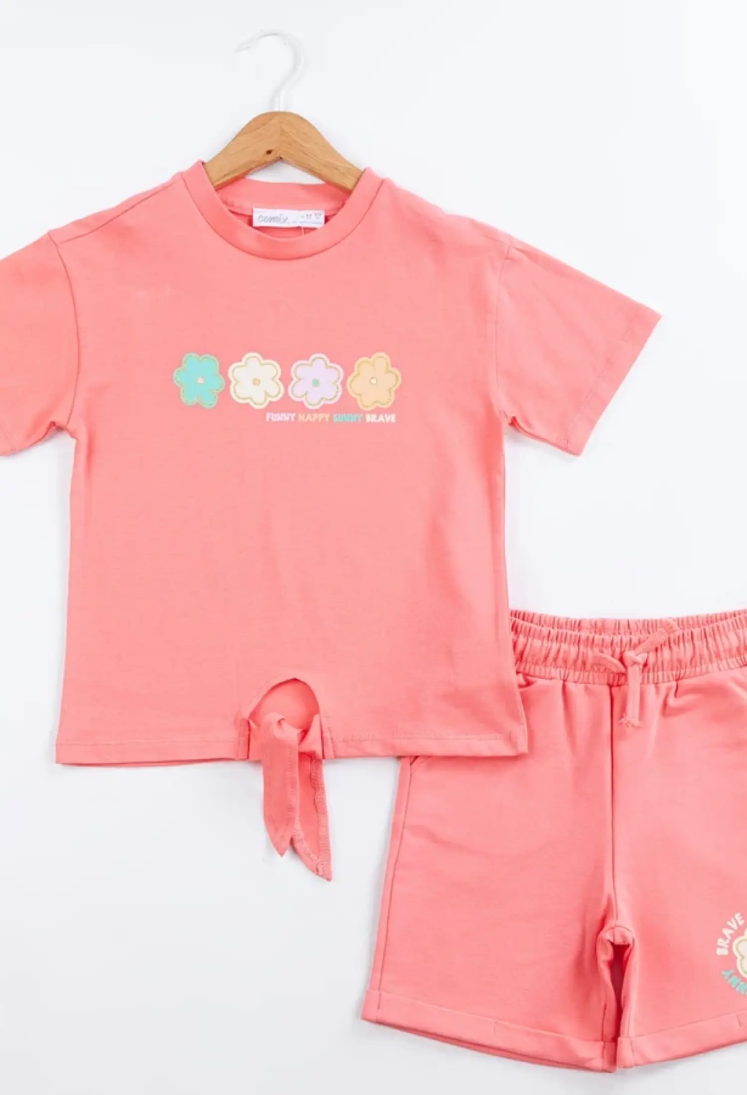 Funny Happy Baskılı Kız Takım - Brand: COMİX - Kids & Bby Clothes From Peralane Kids Turkey