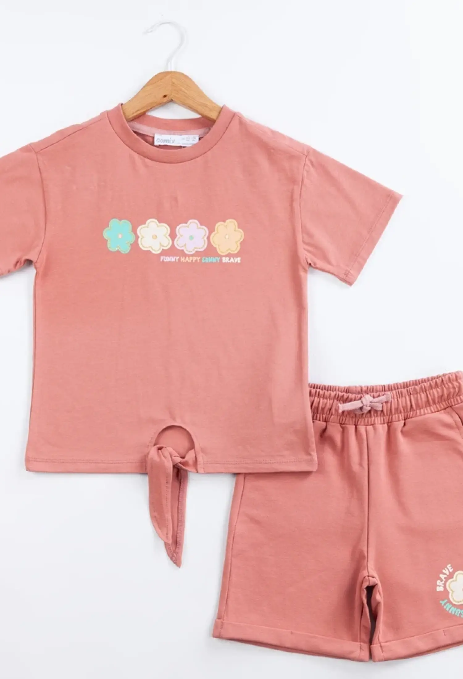 Funny Happy Baskılı Kız Takım - Brand: COMİX - Kids & Bby Clothes From Peralane Kids Turkey