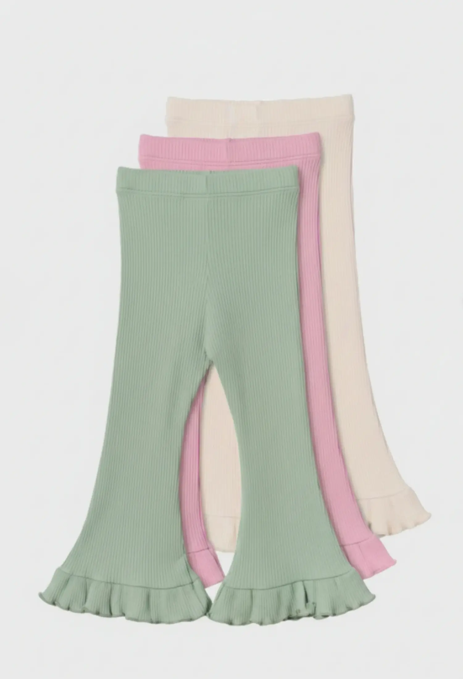 Girls' Ruffled Flared Leggings (2/3 Years - 7/8 Years) - T25146 - Brand: Miniloox - Kids & Bby Clothes From Peralane Kids Turkey