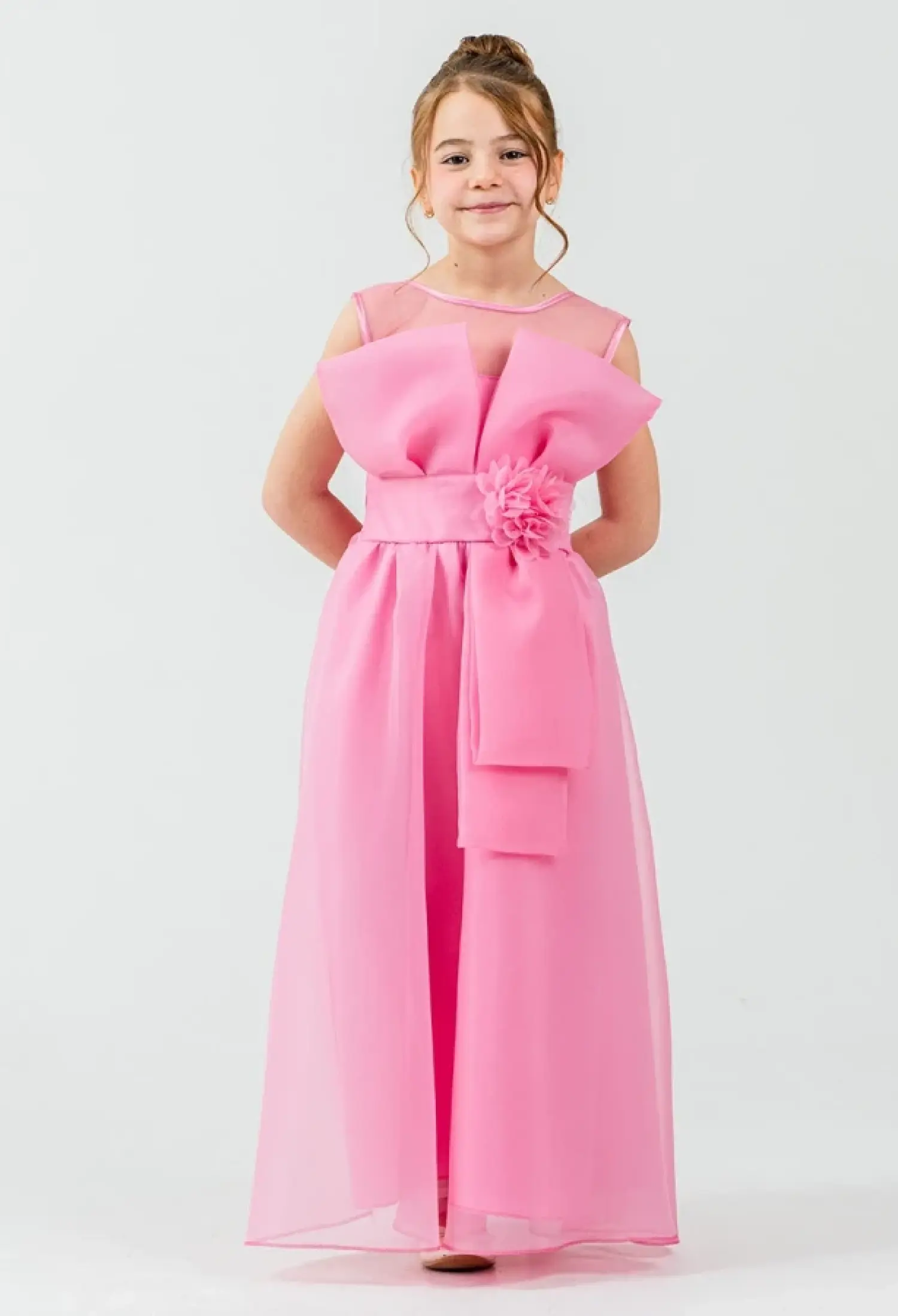 Güllü Nakışlı Kız Elbise - Brand: MERTOĞLU KİDS - Kids & Bby Clothes From Peralane Kids Turkey