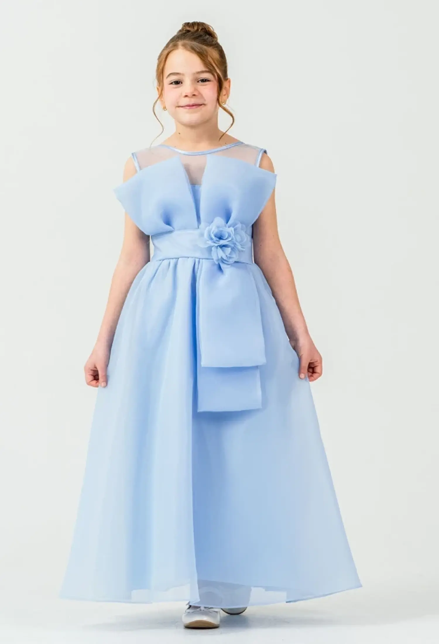 Güllü Nakışlı Kız Elbise - Brand: MERTOĞLU KİDS - Kids & Bby Clothes From Peralane Kids Turkey