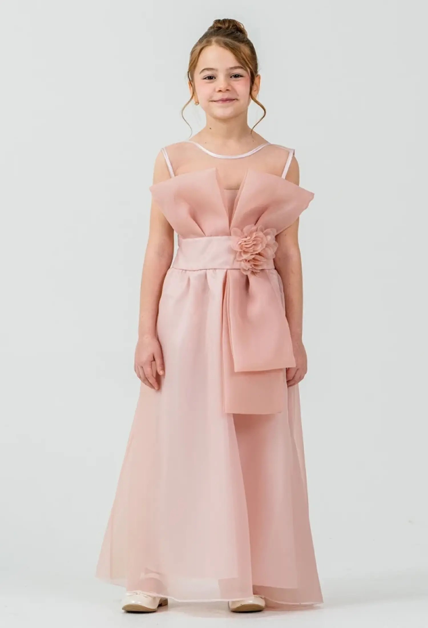 Güllü Nakışlı Kız Elbise - Brand: MERTOĞLU KİDS - Kids & Bby Clothes From Peralane Kids Turkey