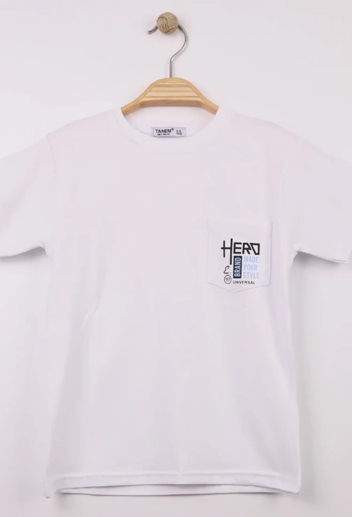 Hero Baskılı Cepli Erkek Tişört - Brand: TANEM KİDS - Kids & Bby Clothes From Peralane Kids Turkey