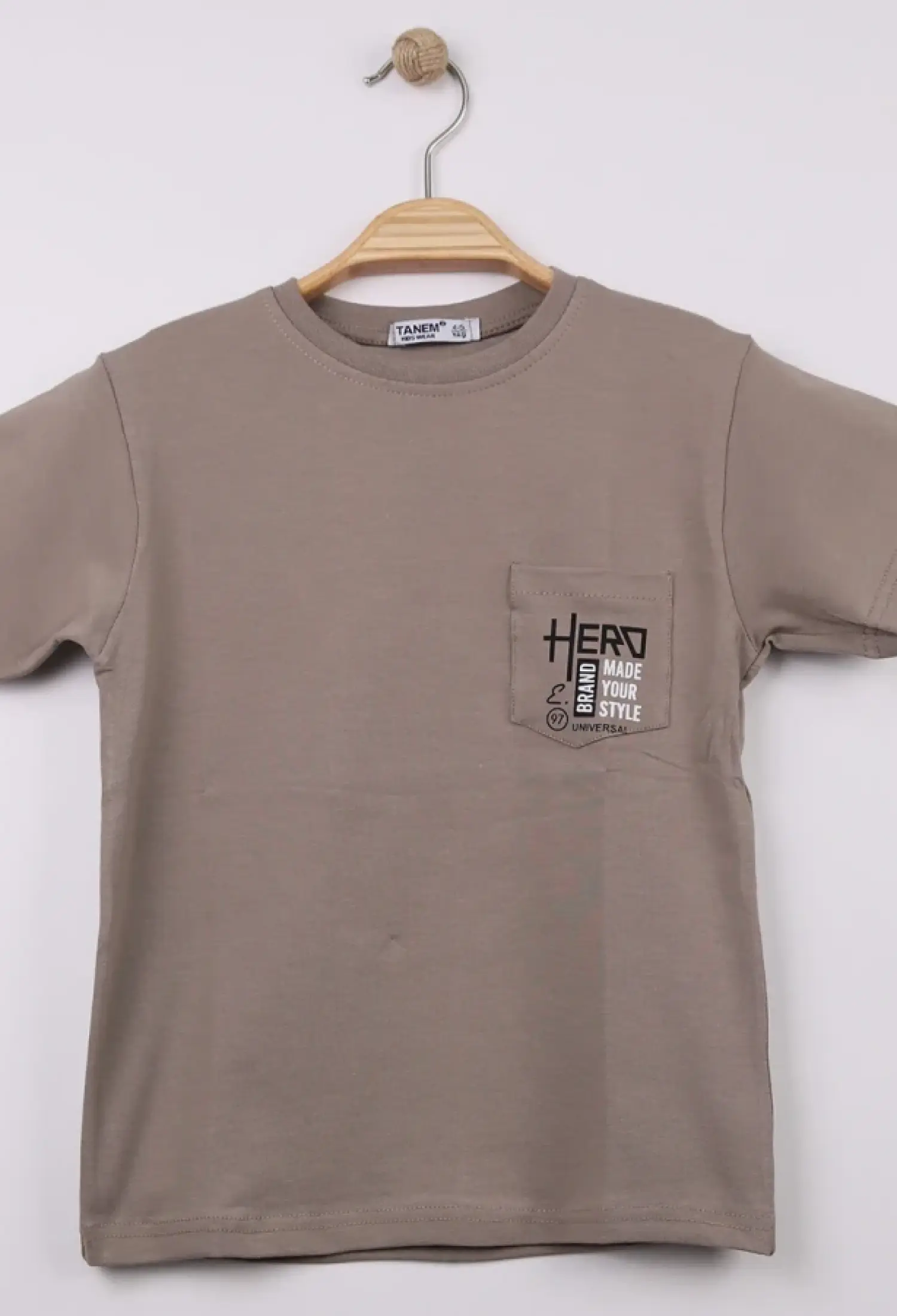 Hero Baskılı Cepli Erkek Tişört - Brand: TANEM KİDS - Kids & Bby Clothes From Peralane Kids Turkey