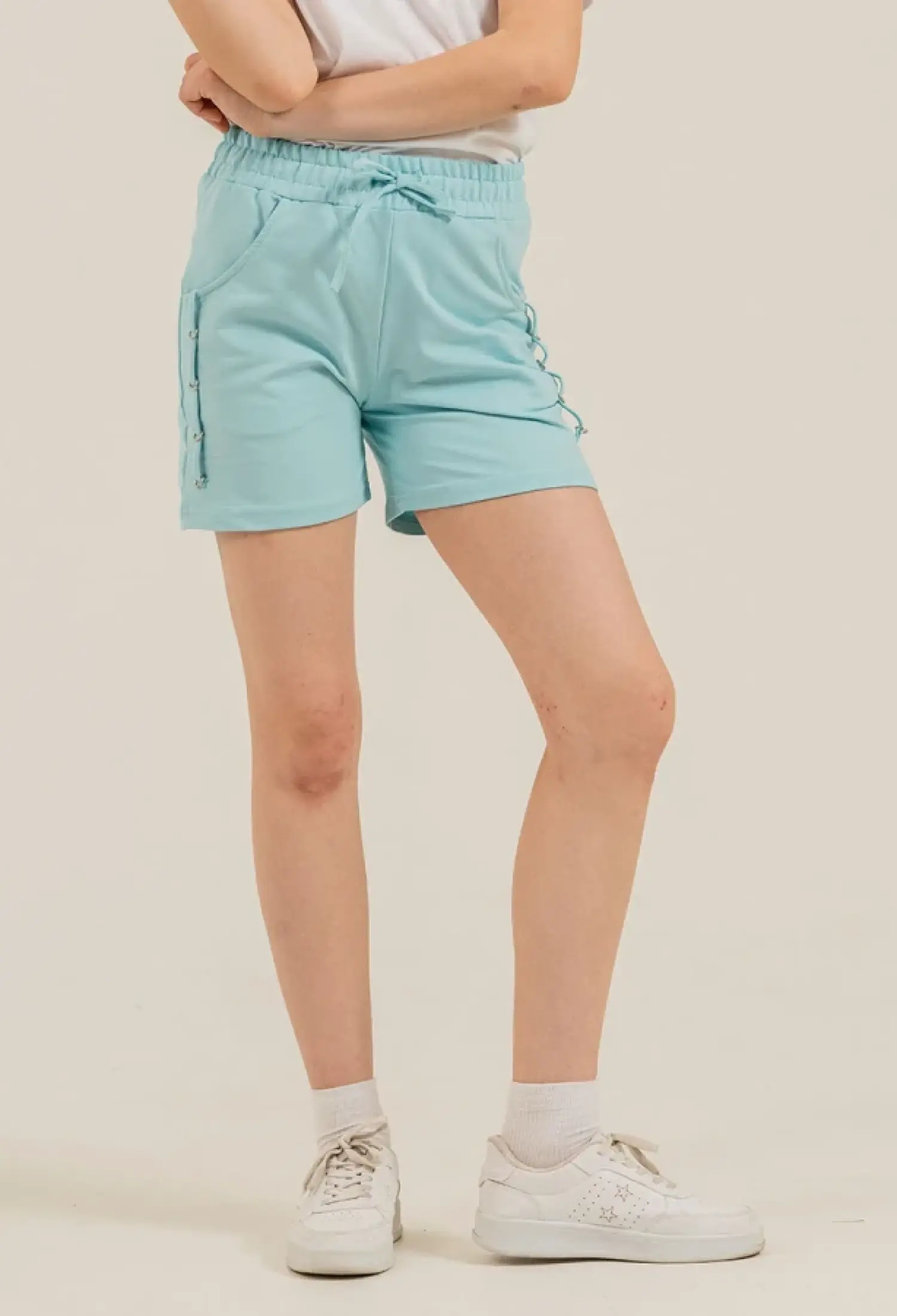 Girls' Shorts with String Detail