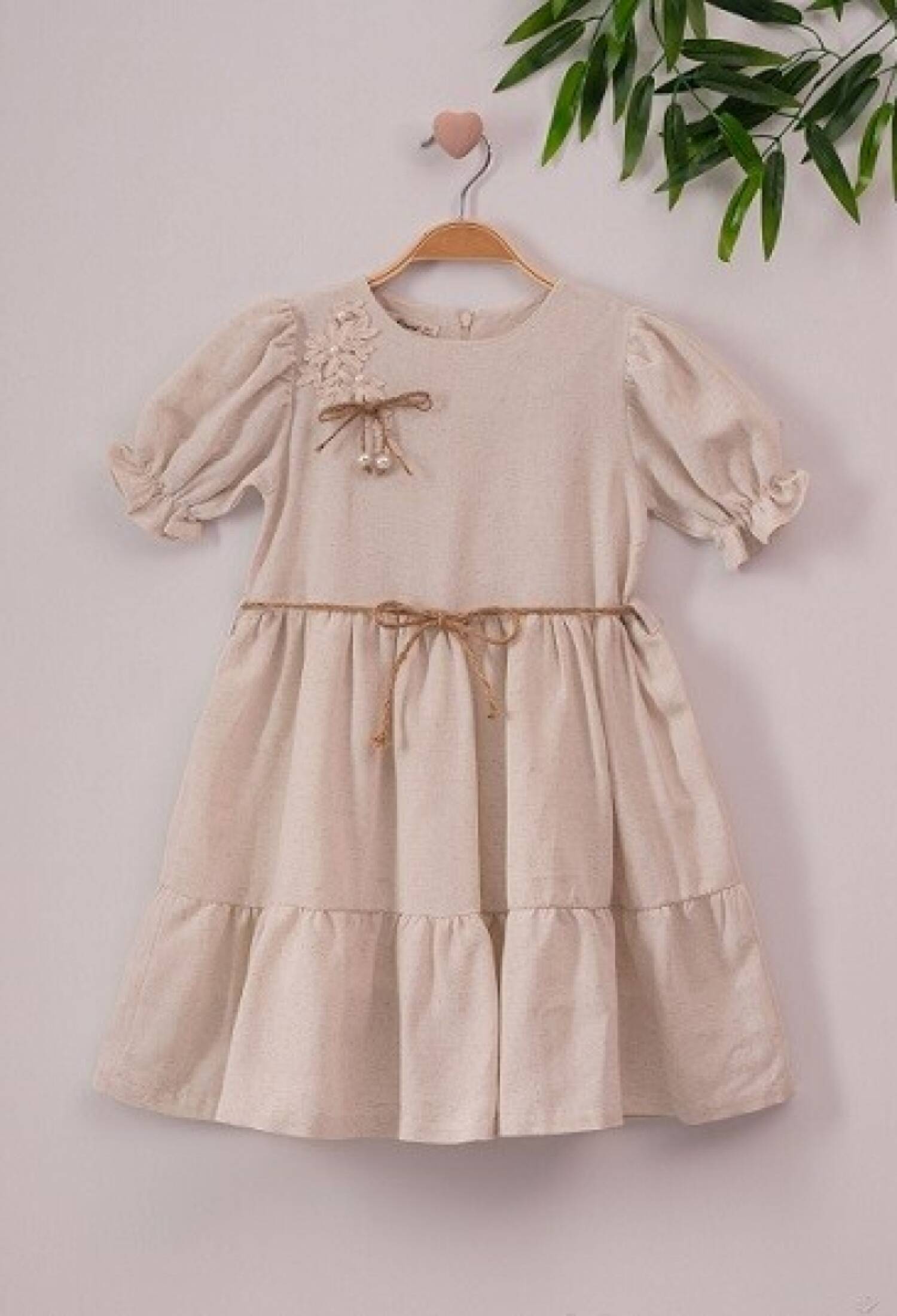 Jute Belted Linen Dress