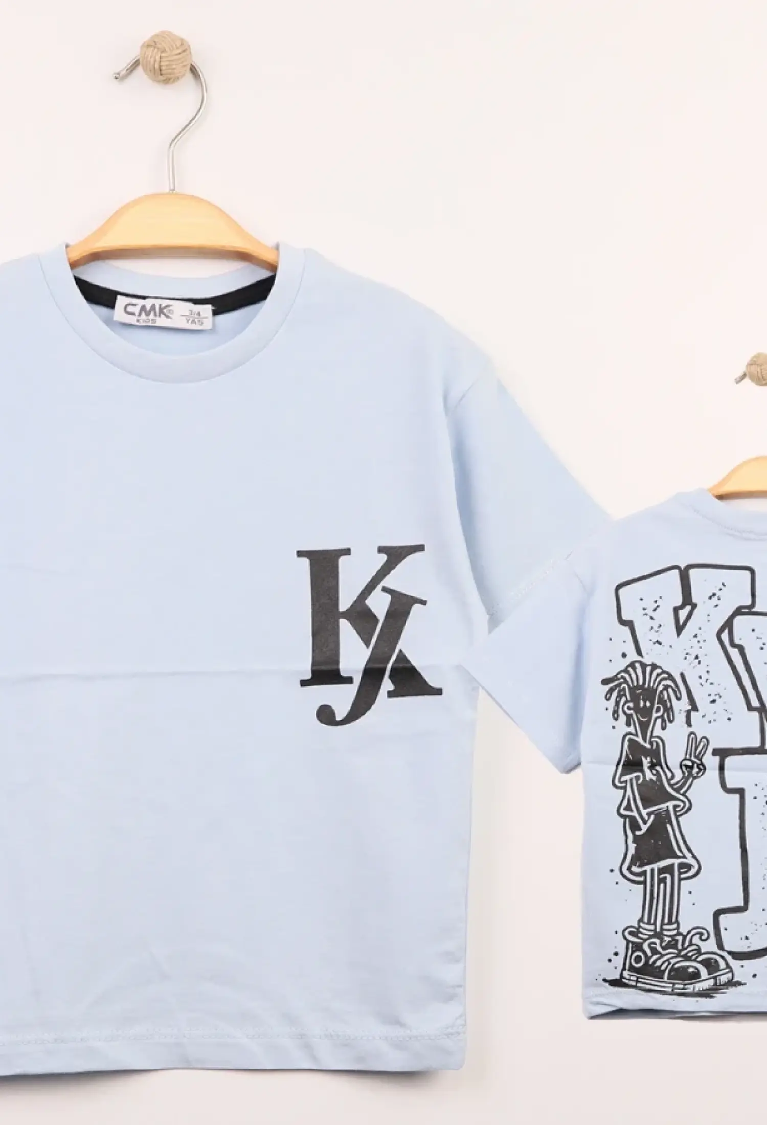 KJ Baskılı Erkek Tişört - Brand: CMK - Kids & Bby Clothes From Peralane Kids Turkey