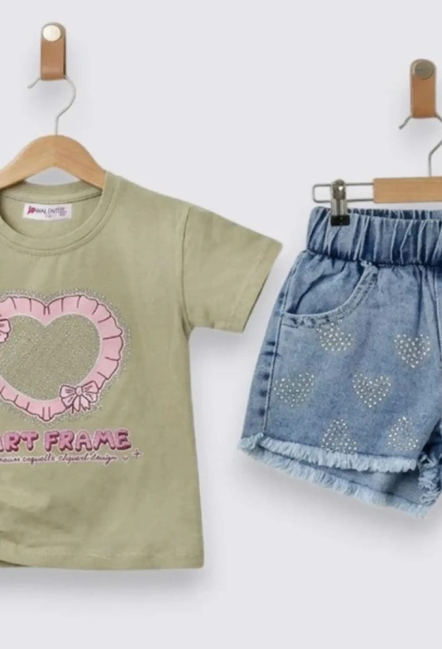 Kalp Baskılı Kız Takım - Brand: SEALY - Kids & Bby Clothes From Peralane Kids Turkey