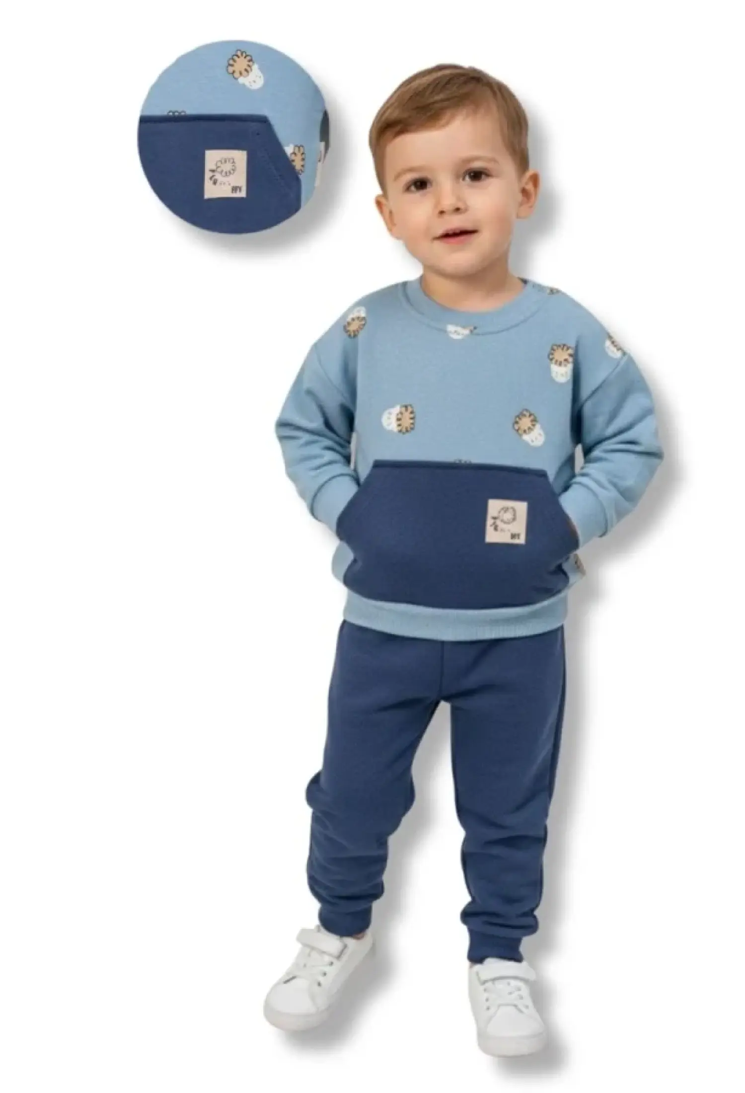 Kanguru Cepli Erkek Bebe Takım - Brand: VOVİDO - Kids & Bby Clothes From Peralane Kids Turkey
