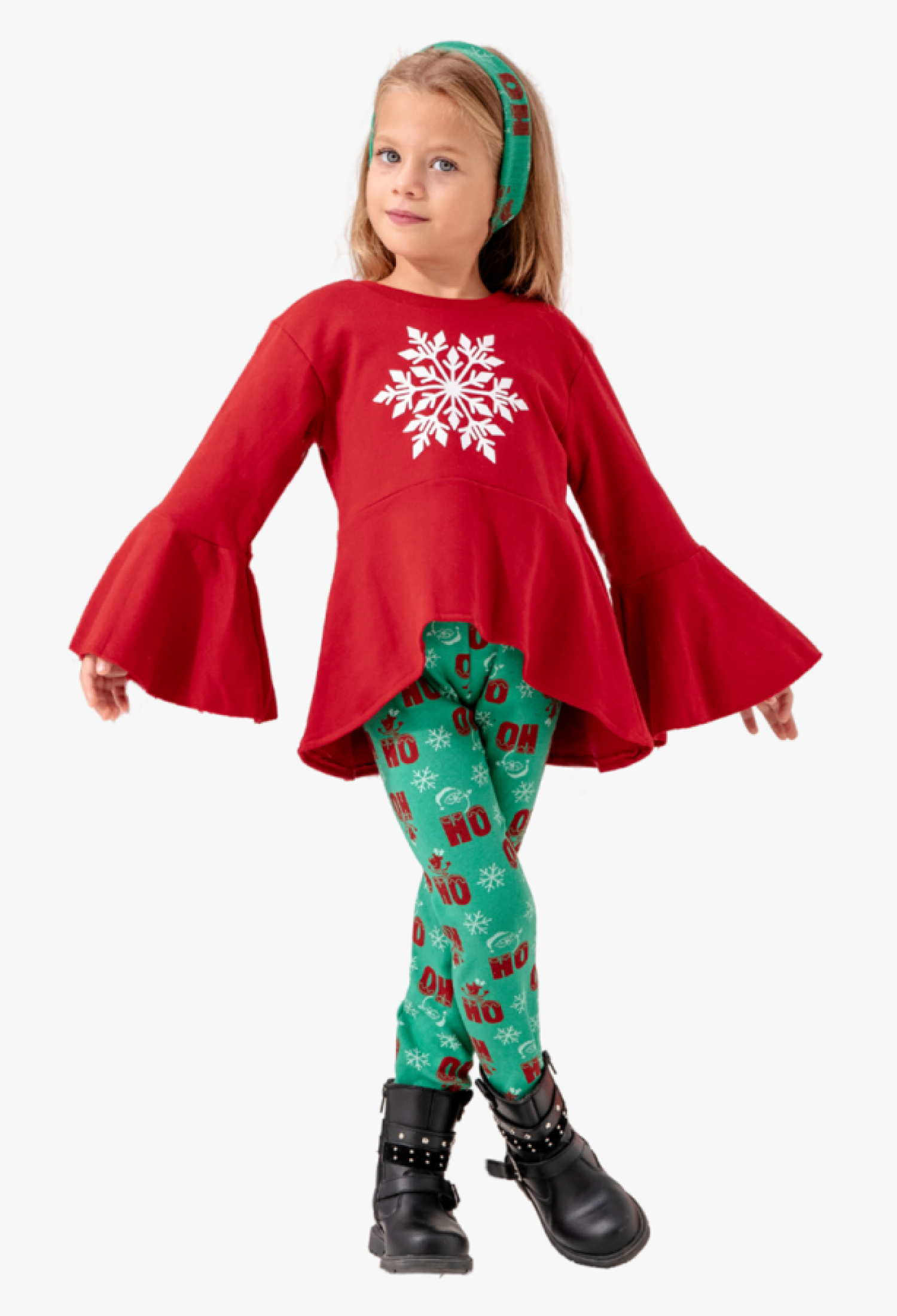 Kartanesi Baskılı Kız Noel Yılbaşı Takım Şardonlu 2 İp - Brand: LYRA KİDS - Kids & Bby Clothes From Peralane Kids Turkey
