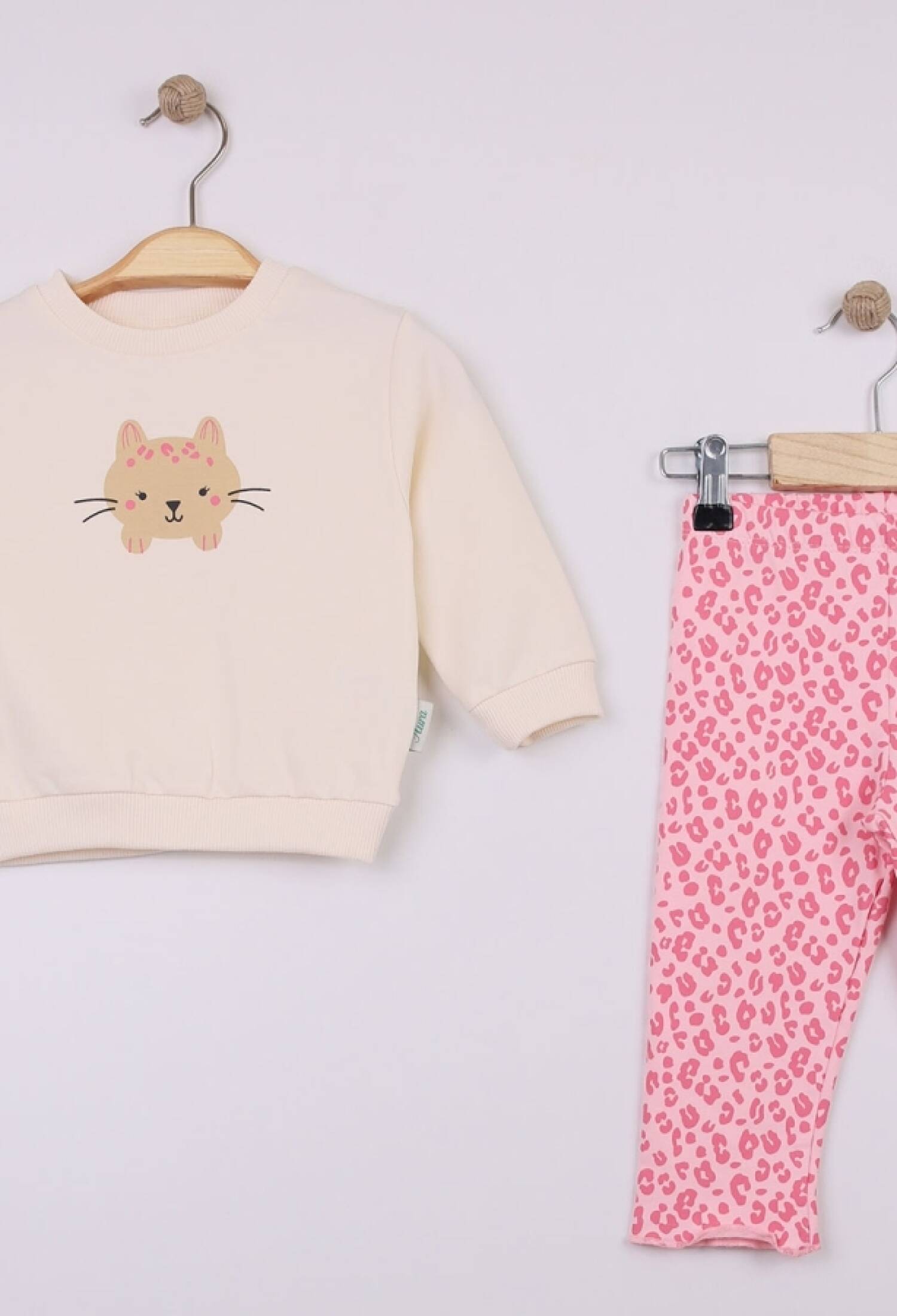 Kedi Baskılı Kız Bebe Takım - Brand: COMİX - Kids & Bby Clothes From Peralane Kids Turkey